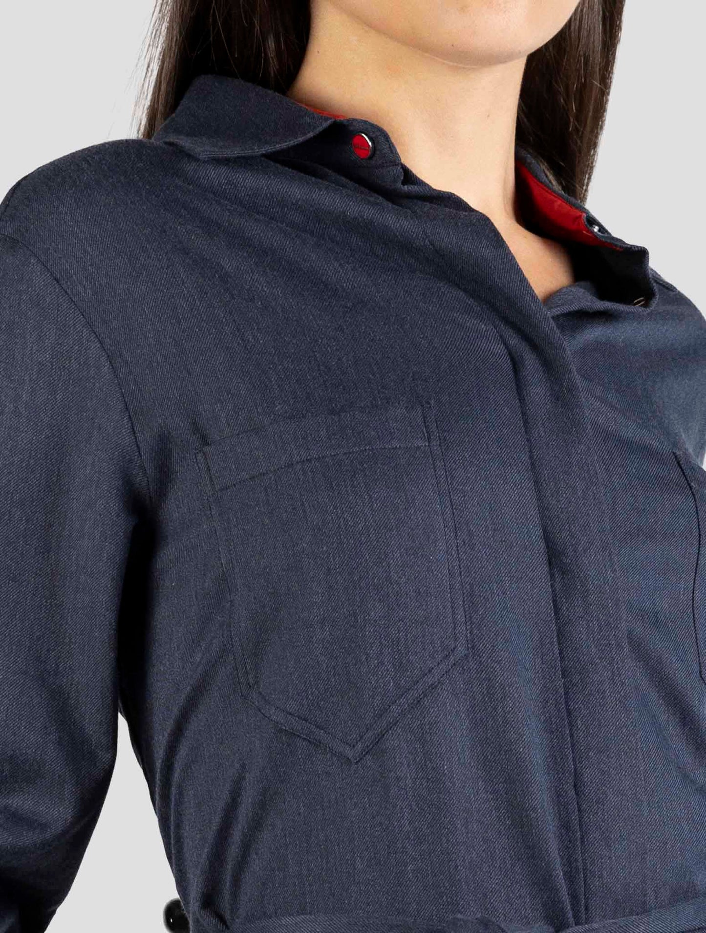 Kiton Dark Gray Linen Shirt