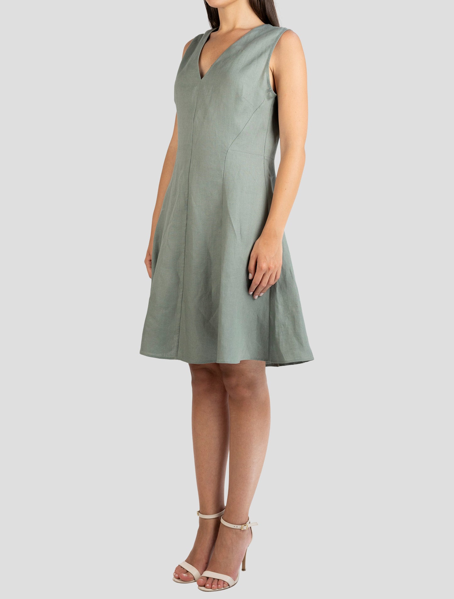 Kiton Green Linen Dress