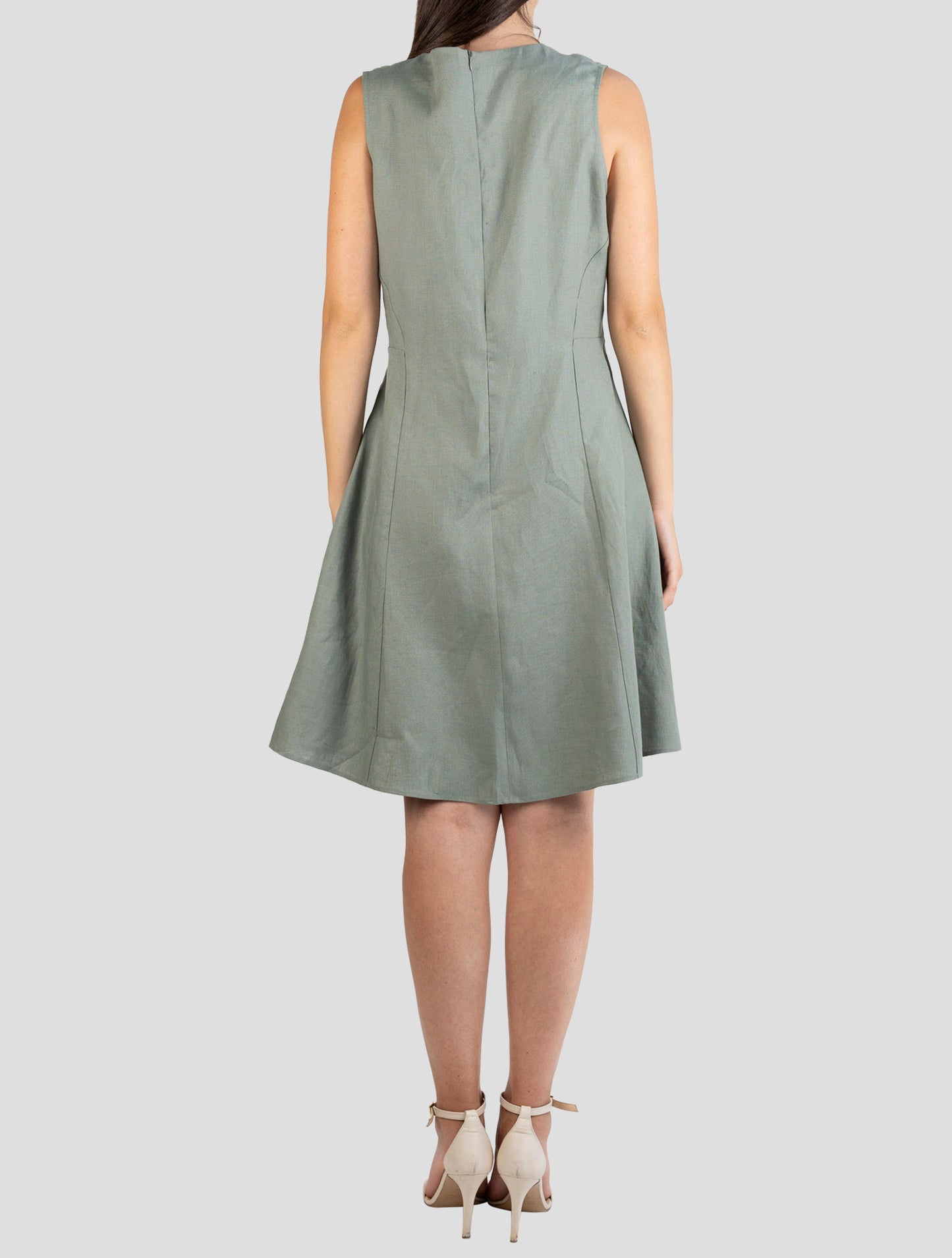 Kiton Green Linen Dress