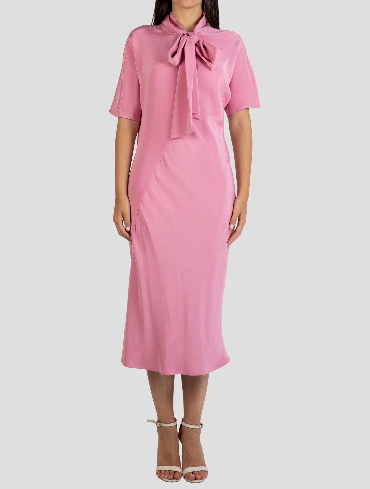 Kiton Pink Silk Ea Dress