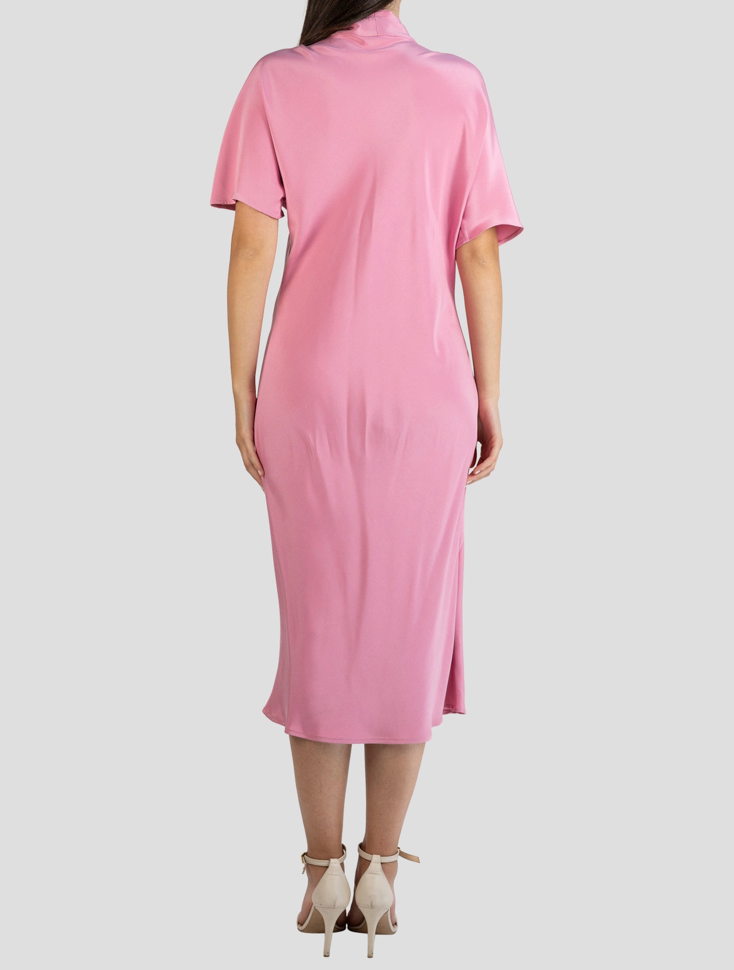 Kiton Pink Silk Ea Dress