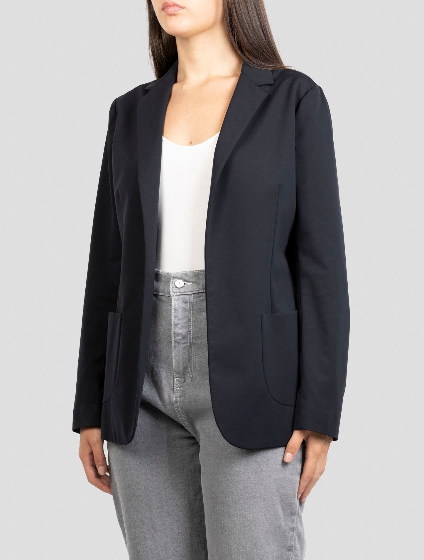 Kiton Blue Virgin Wool Blazer