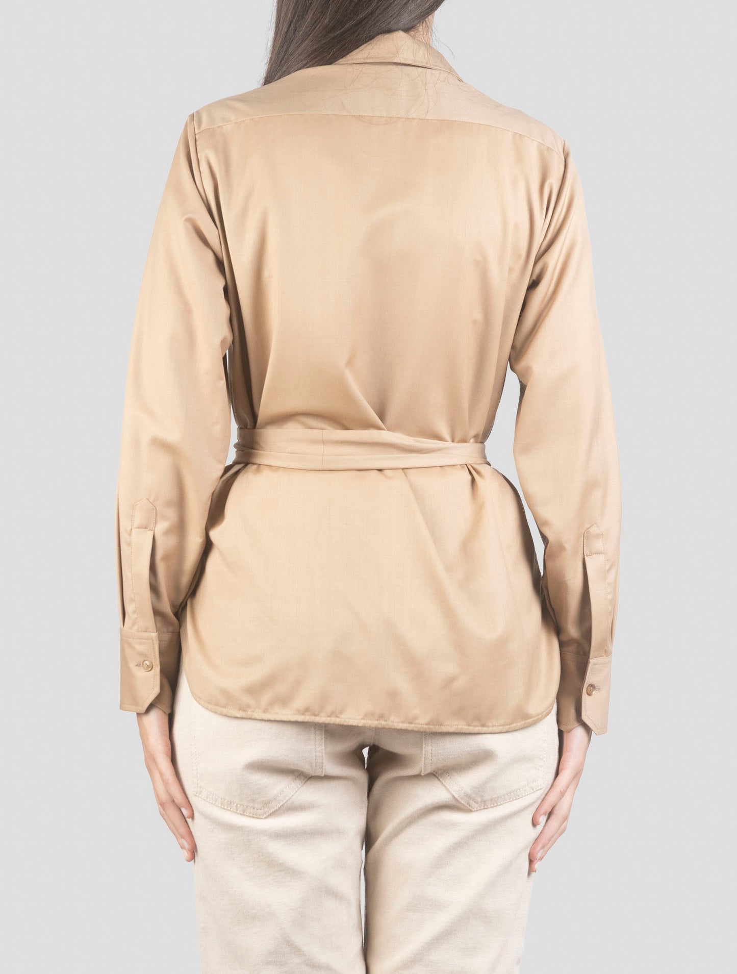 Kiton Brown Wool Shirt
