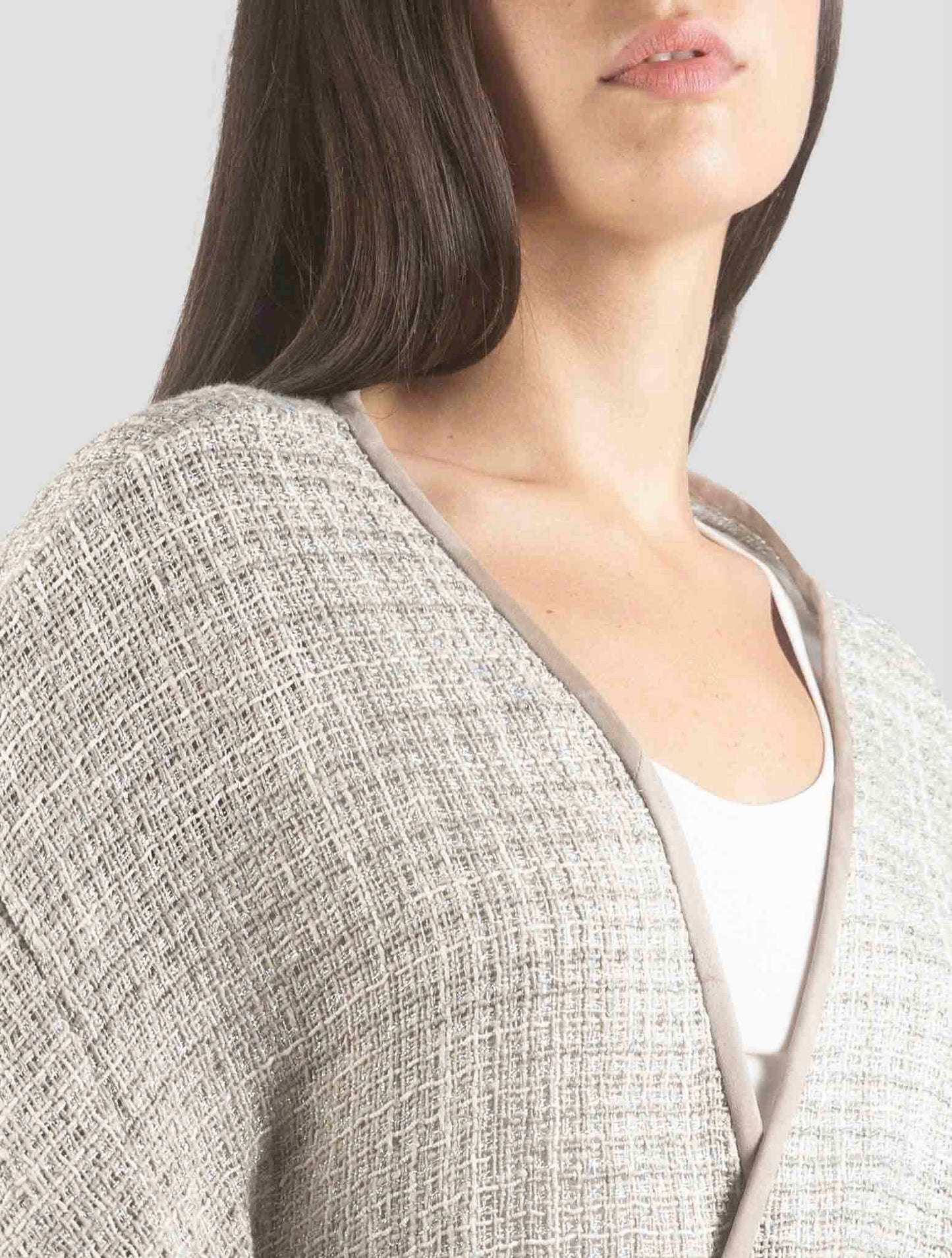 Kiton Beige Linen Cotton Viscose Pa Dress
