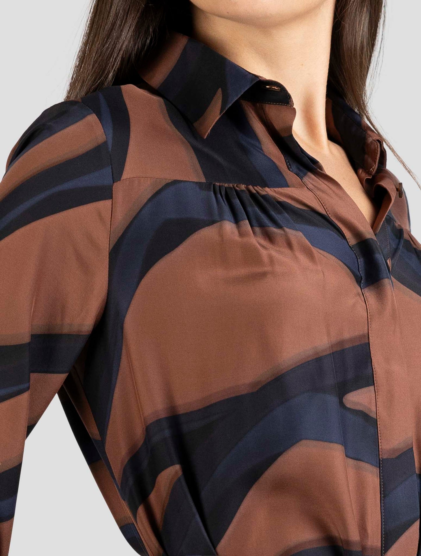 Kiton Multicolor Silk Dress