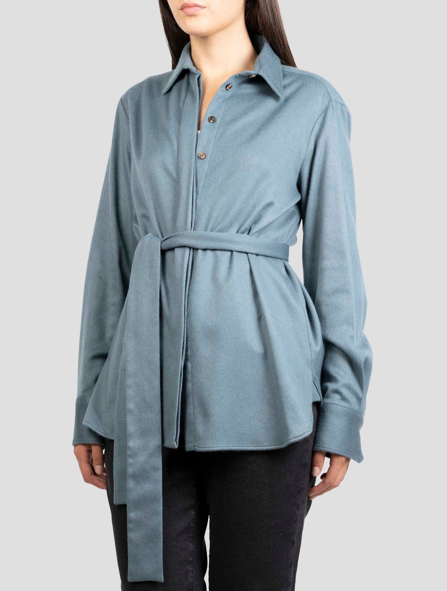 Kiton Green Cashmere Pa Ea Shirt