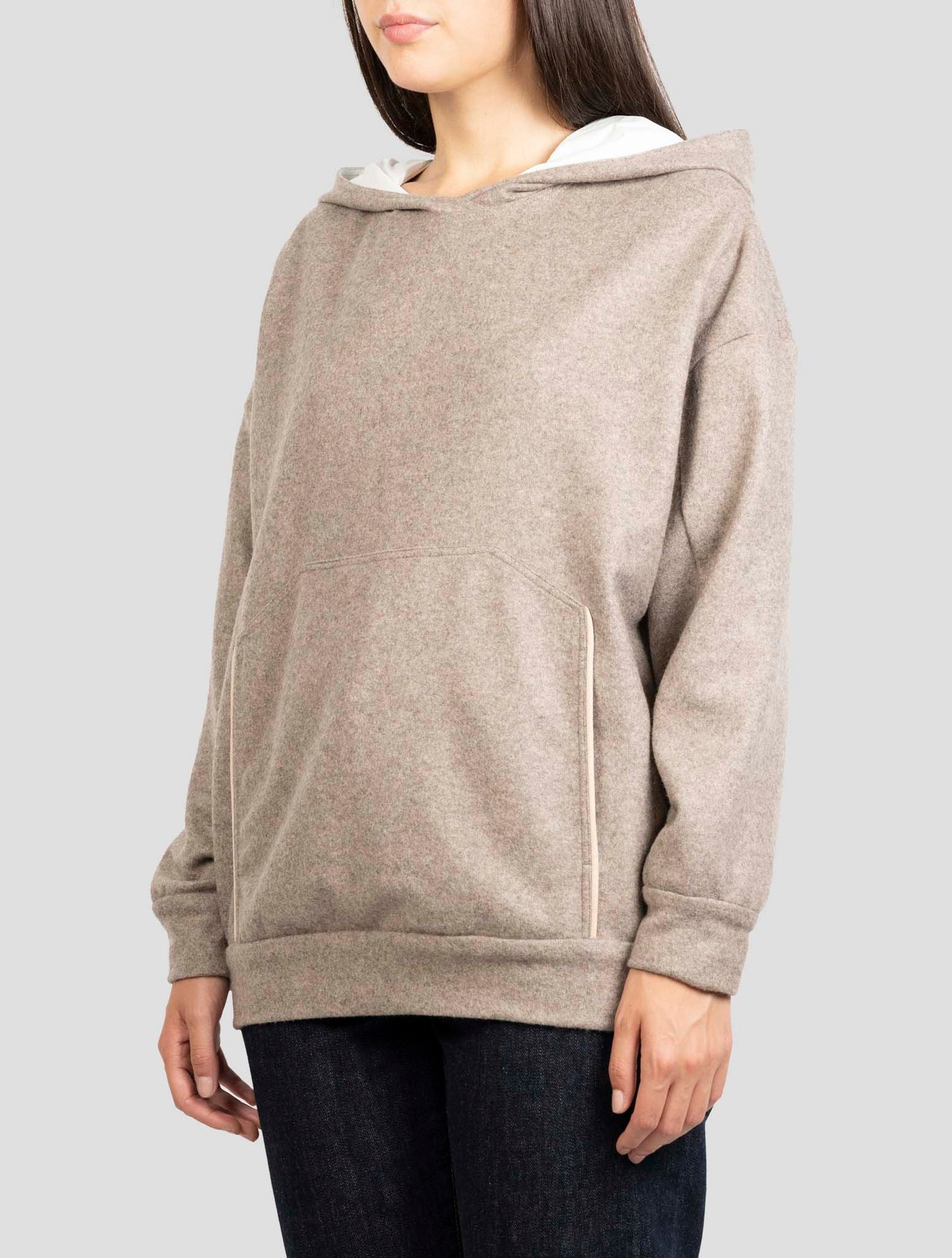 Kiton Brown Cashmere Sweater Hoodie