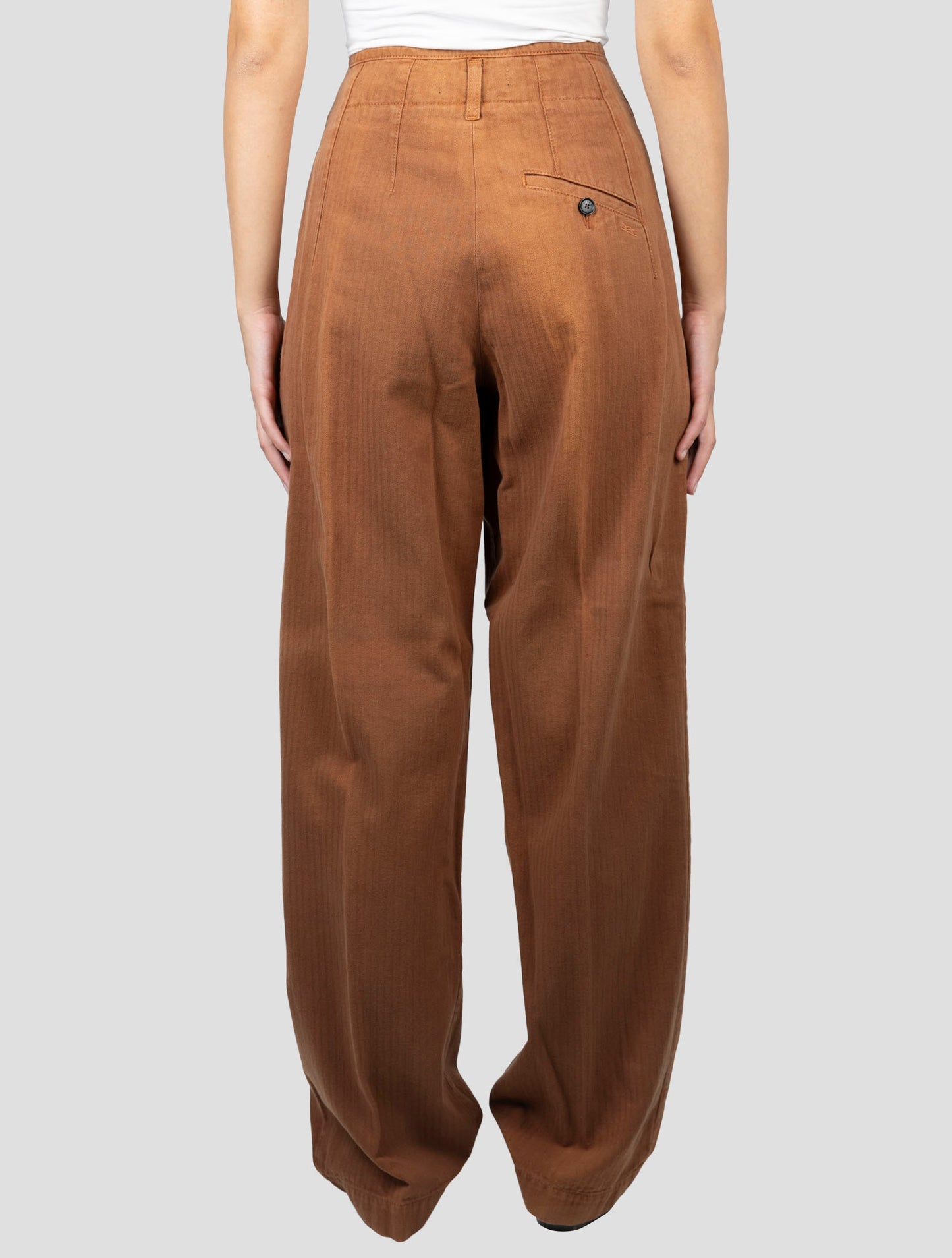 Kiton Brown Cotton Pants