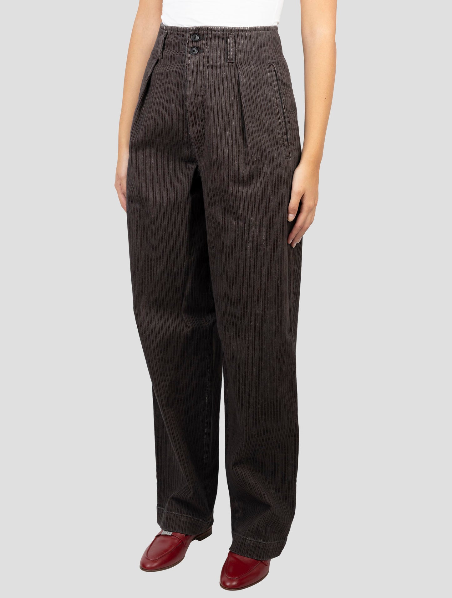 Kiton Brown Cotton Ea Velvet Pants