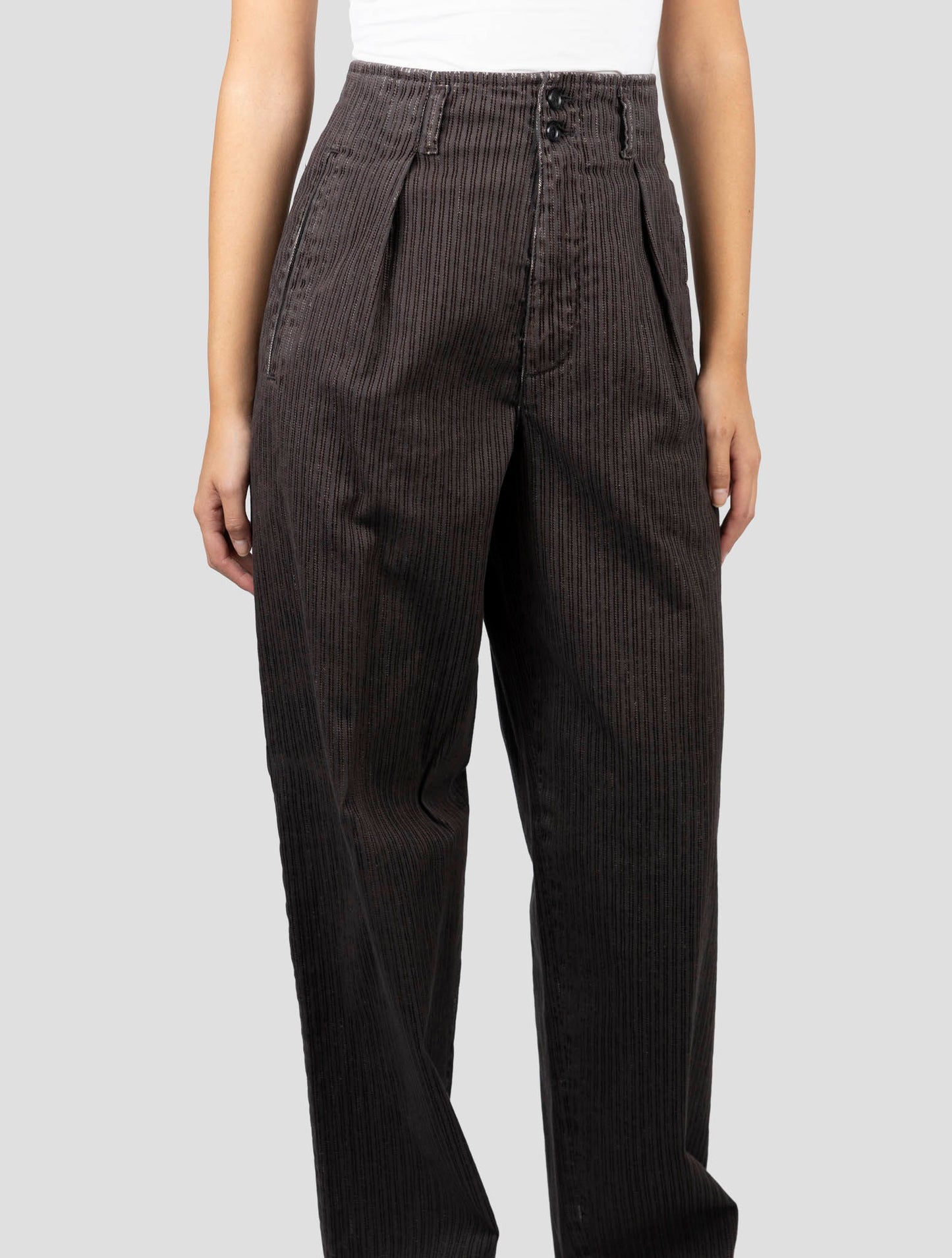 Kiton Brown Cotton Ea Velvet Pants