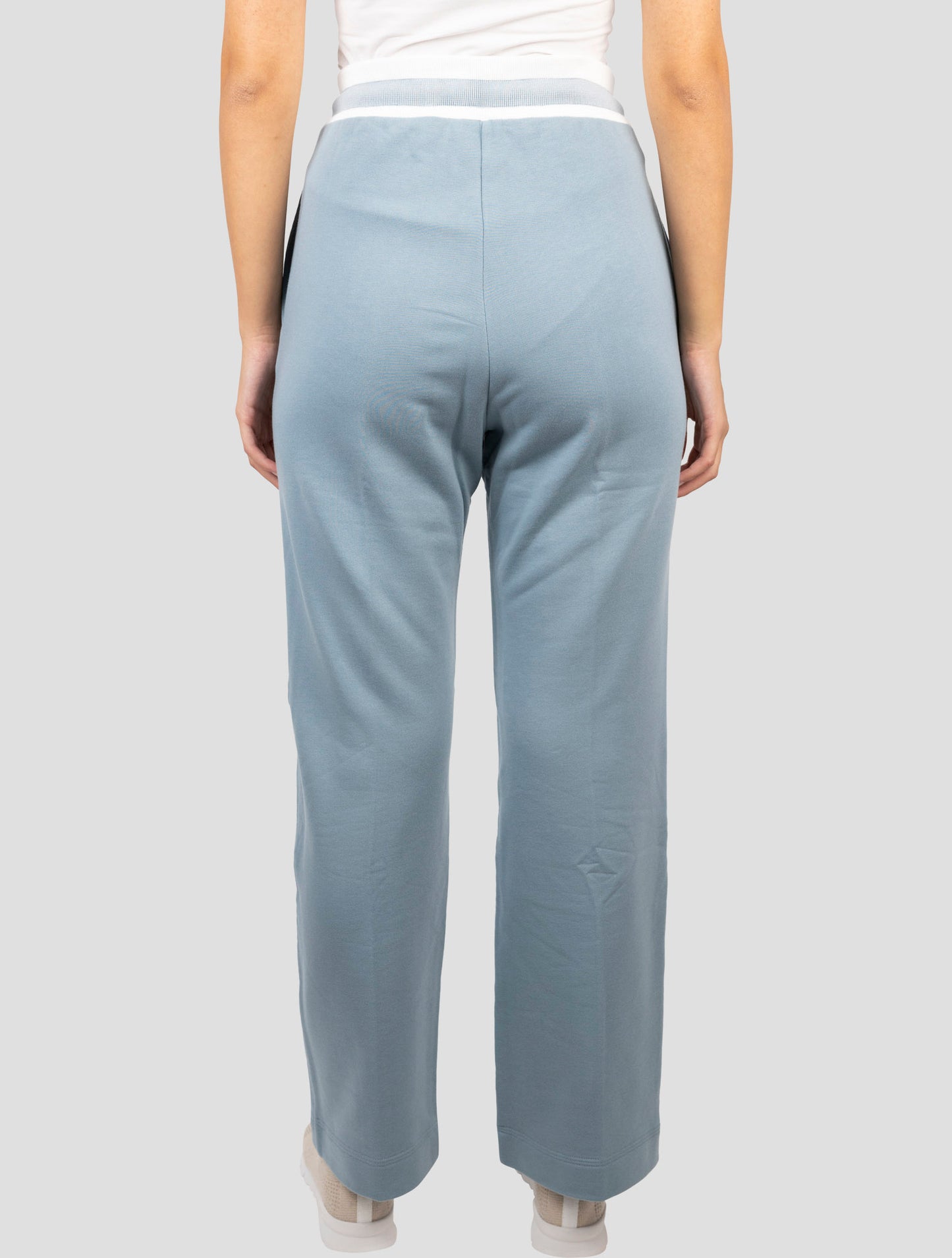 Kiton Light Blue Cotton Cashmere Pants
