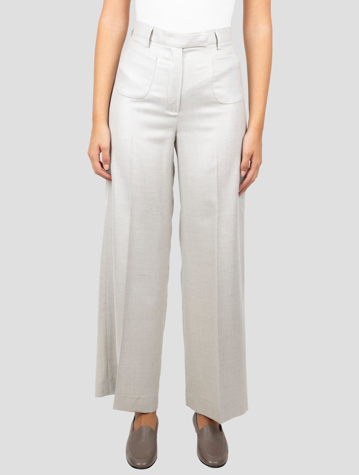 Kiton Beige Cashmere Silk Pants