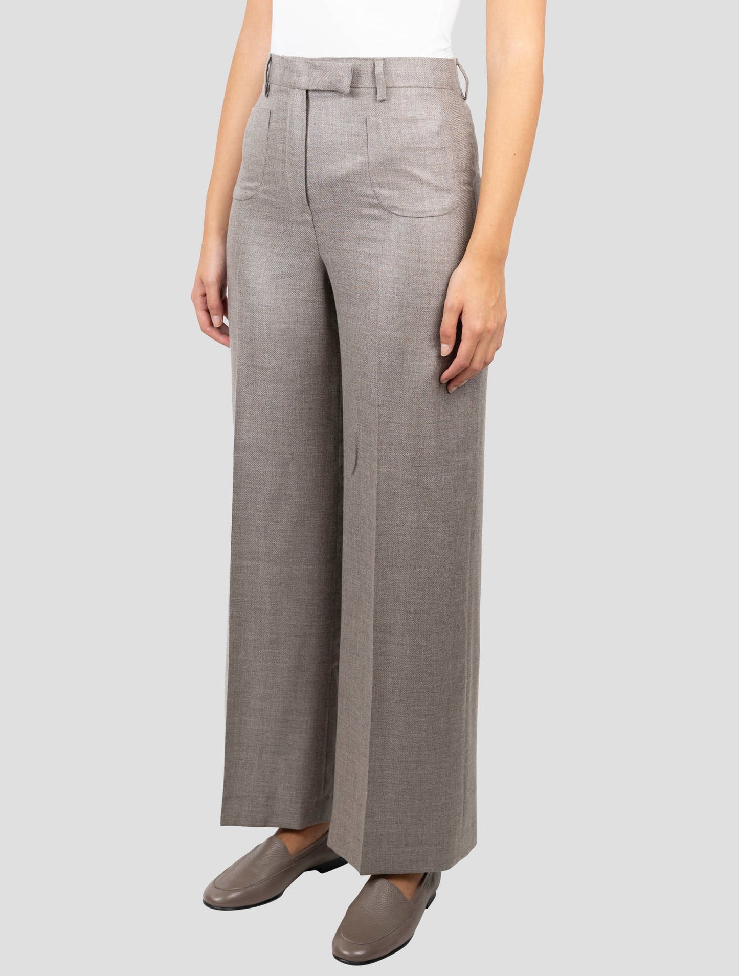 Kiton Brown Cashmere Sik Pants