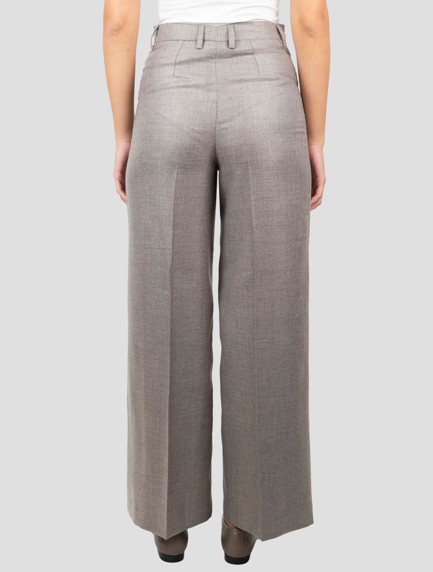 Kiton Brown Cashmere Sik Pants