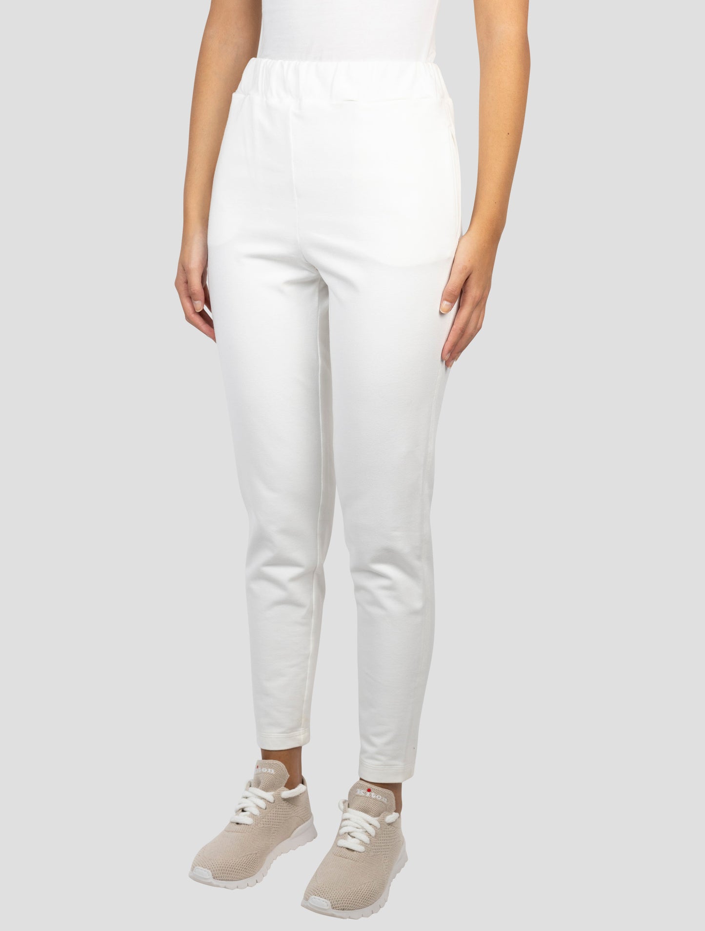 Kiton White Cotton Ea Pants