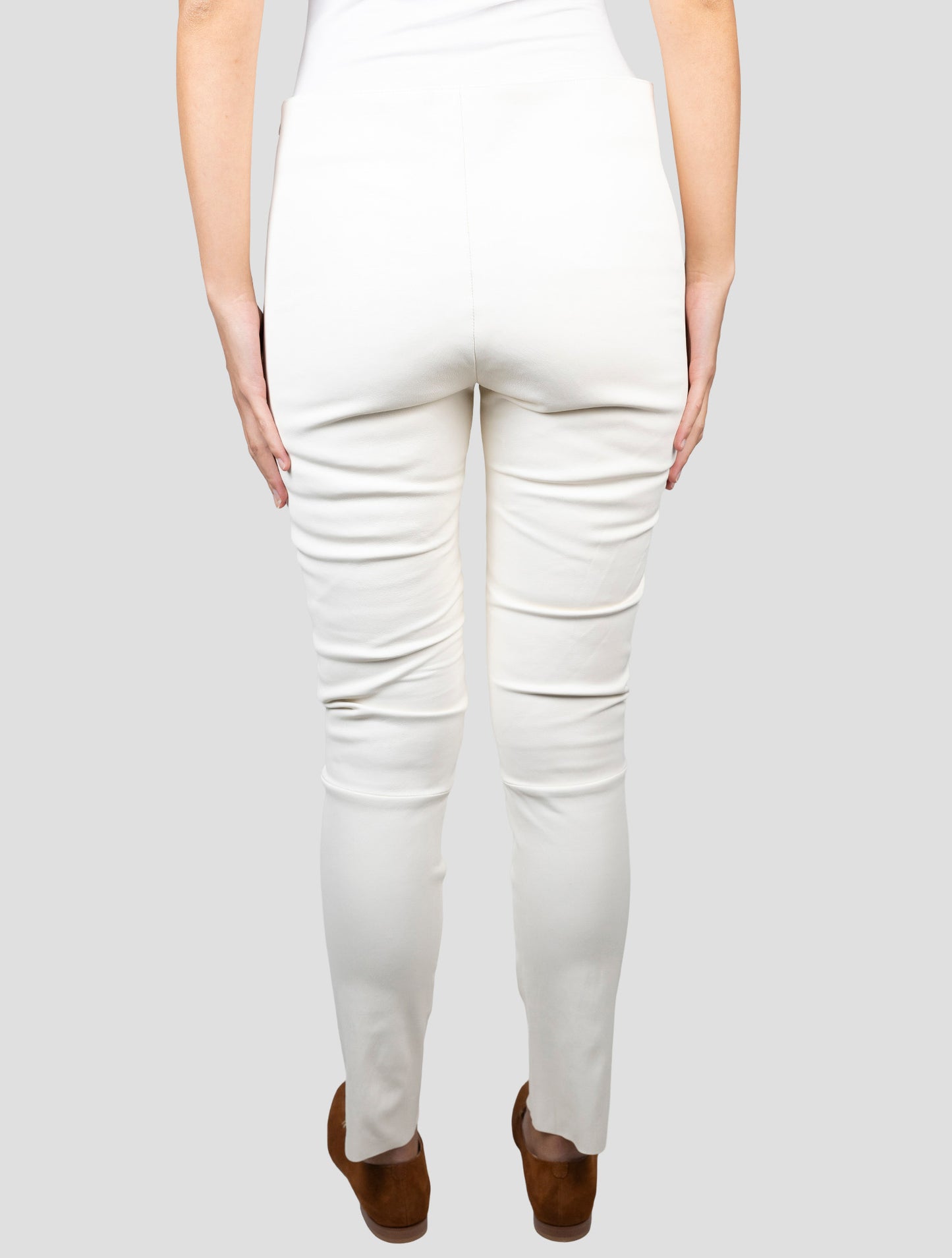 Kiton Beige Leather Pants