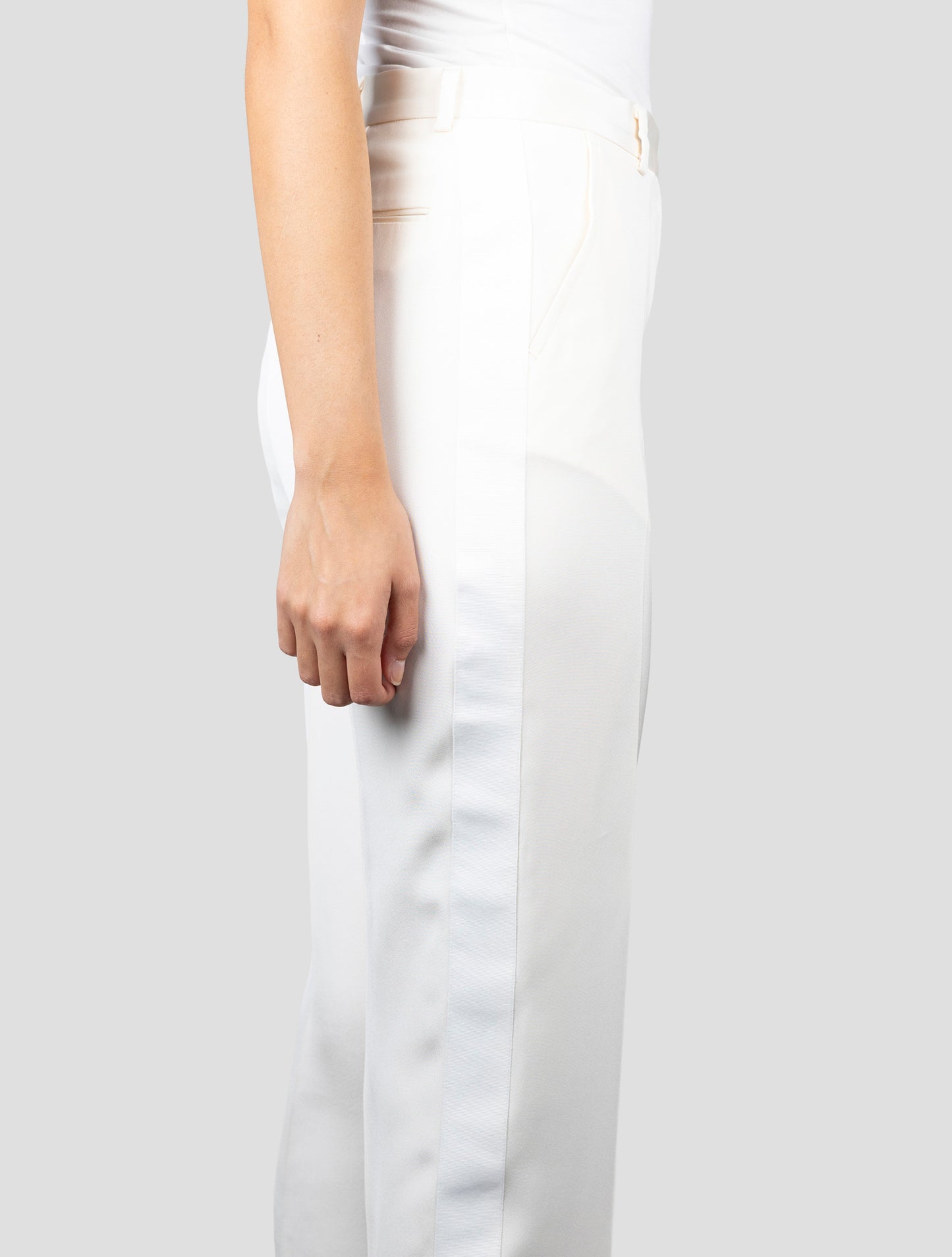 Kiton Beige Silk Pants