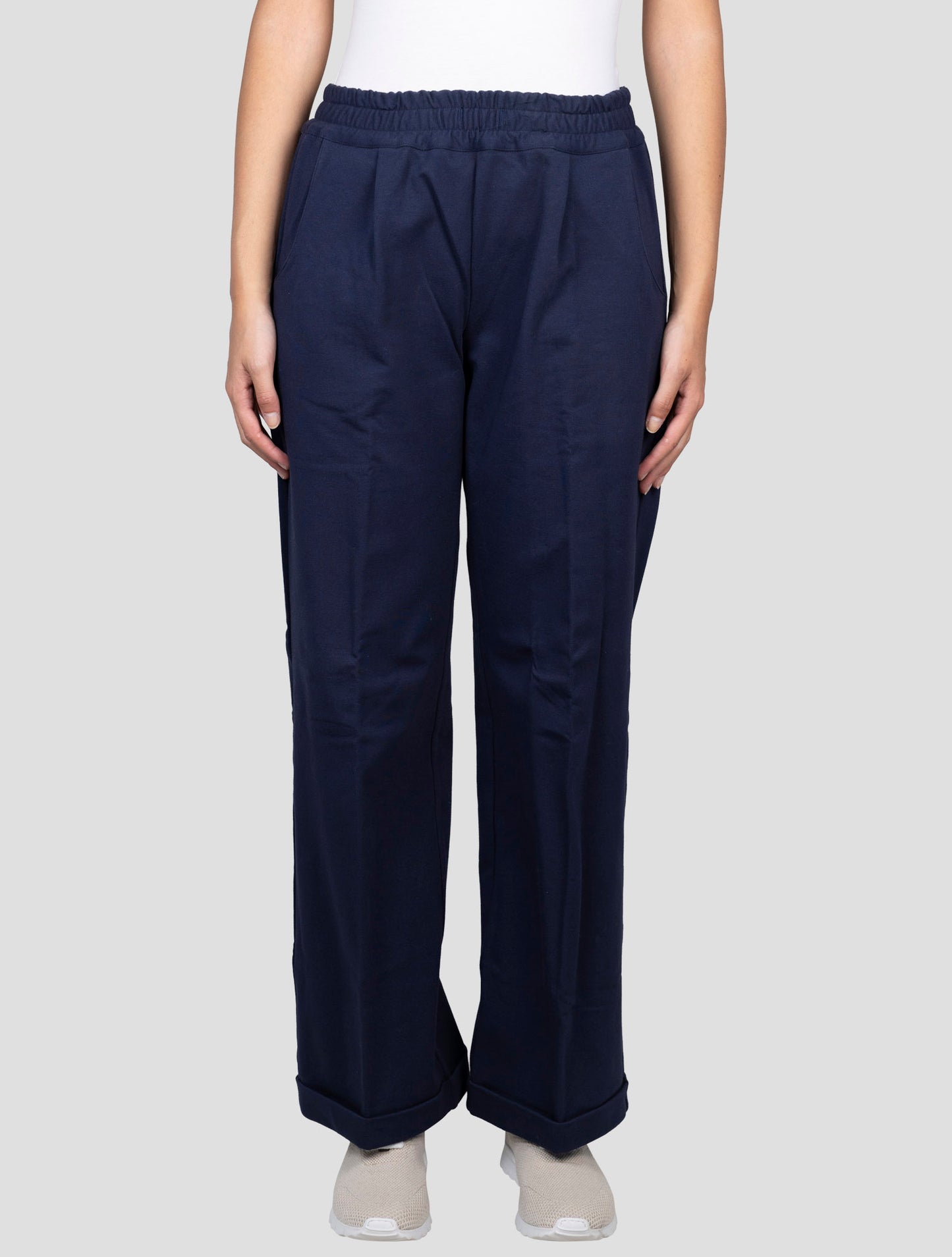 Kiton Blue Cotton Ea Pants