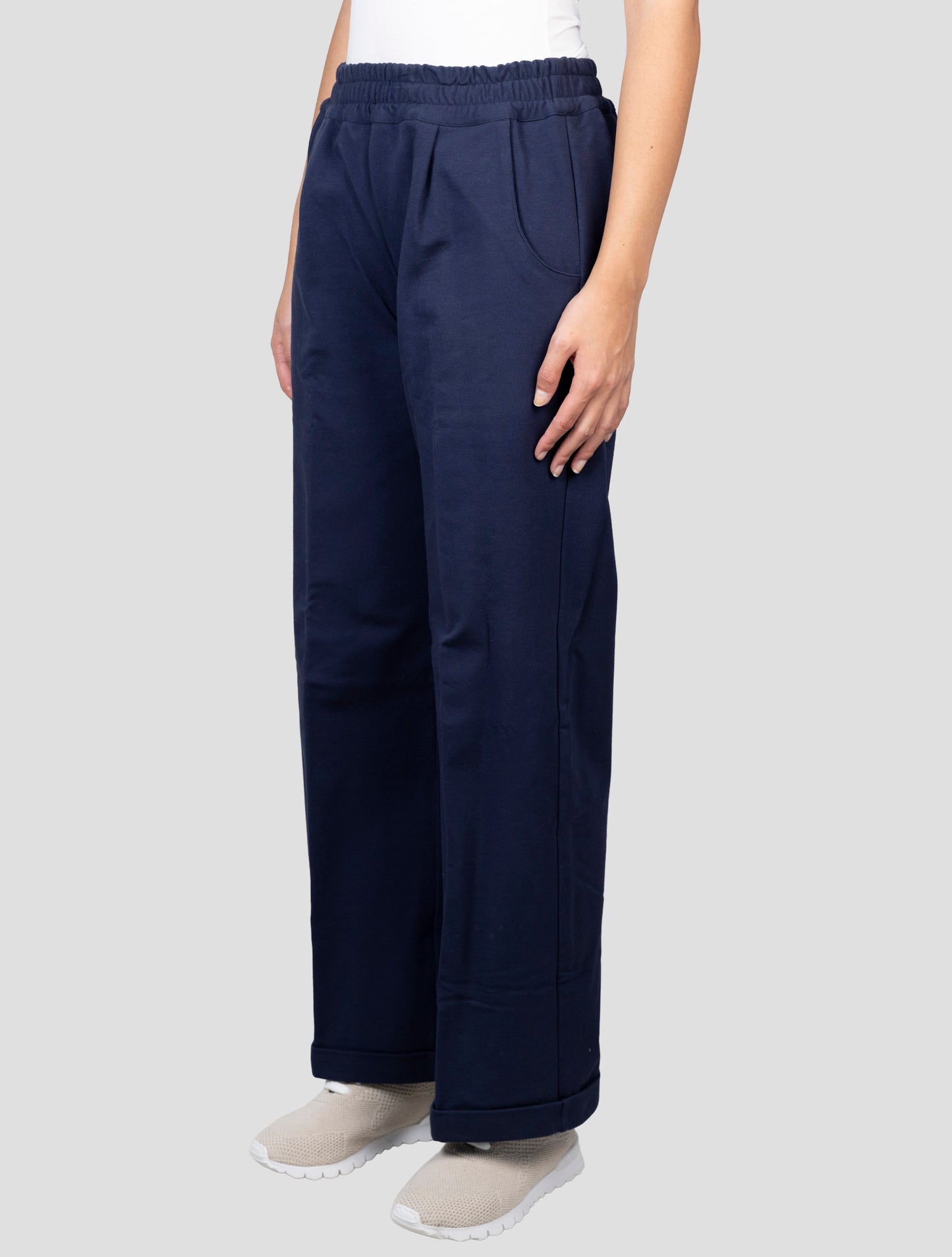 Kiton Blue Cotton Ea Pants