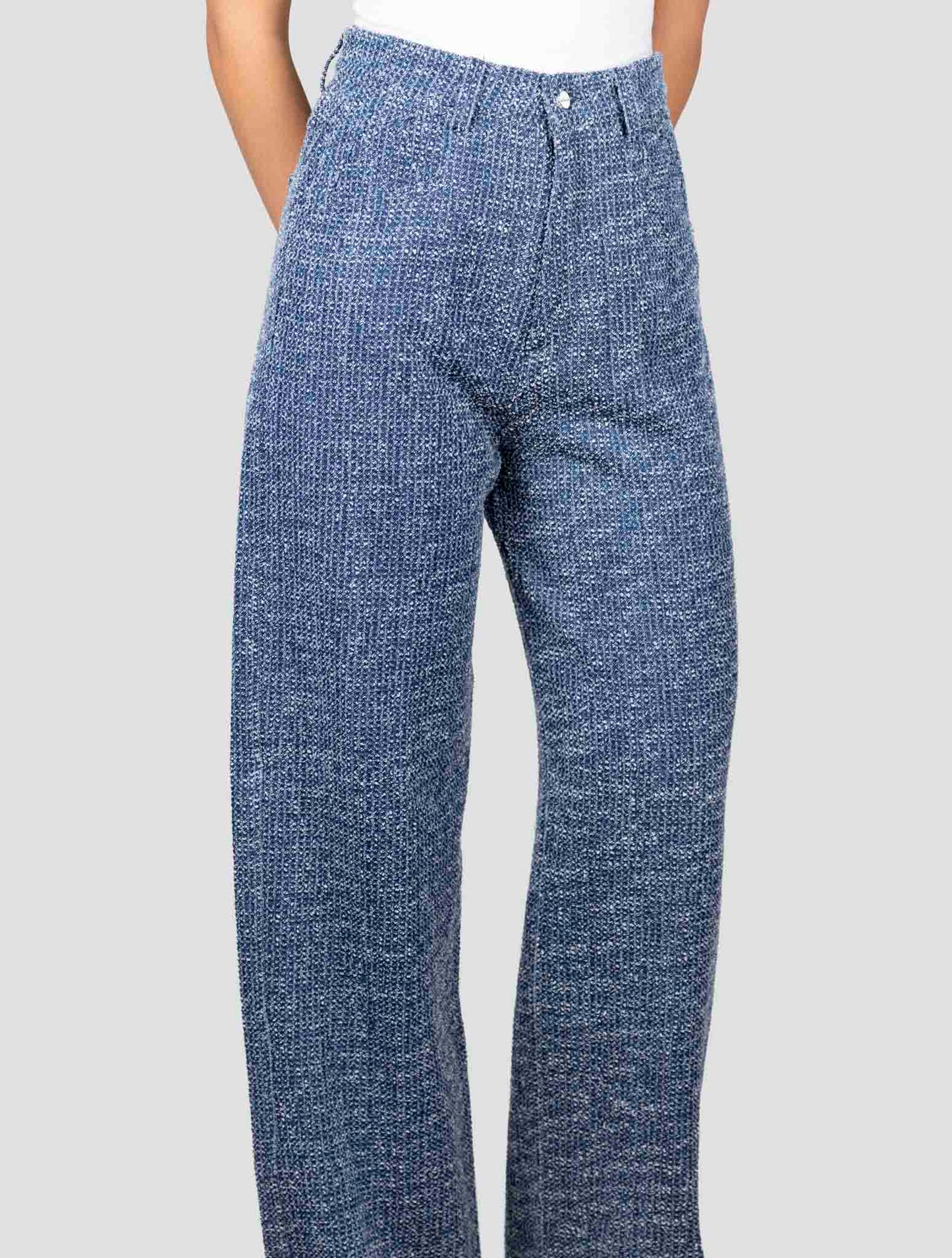 Kiton Blue Cotton Pants