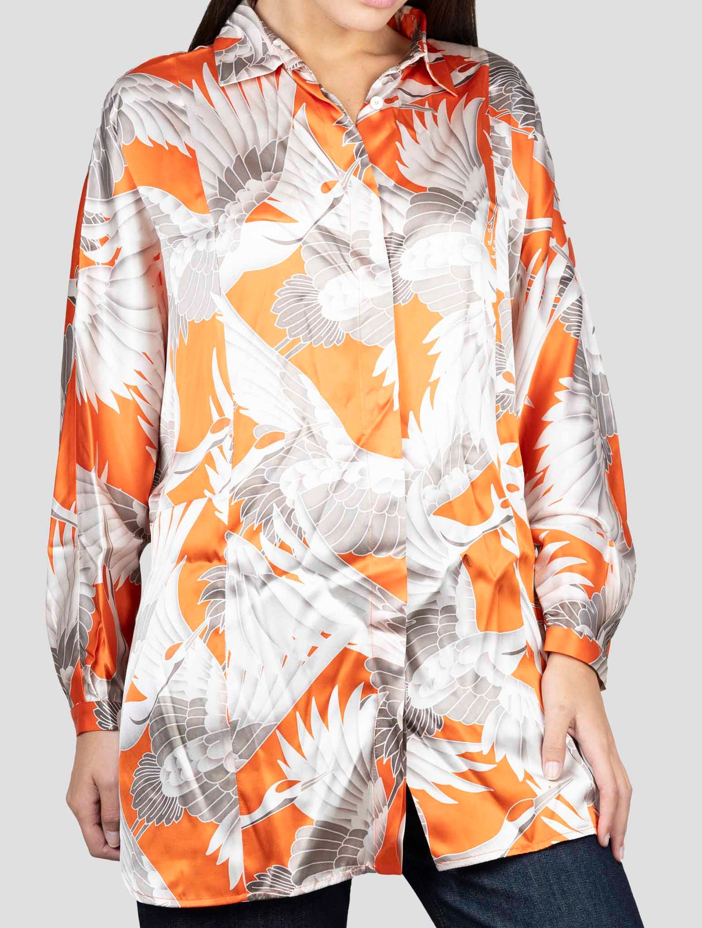 Kiton Multicolor Silk Shirt