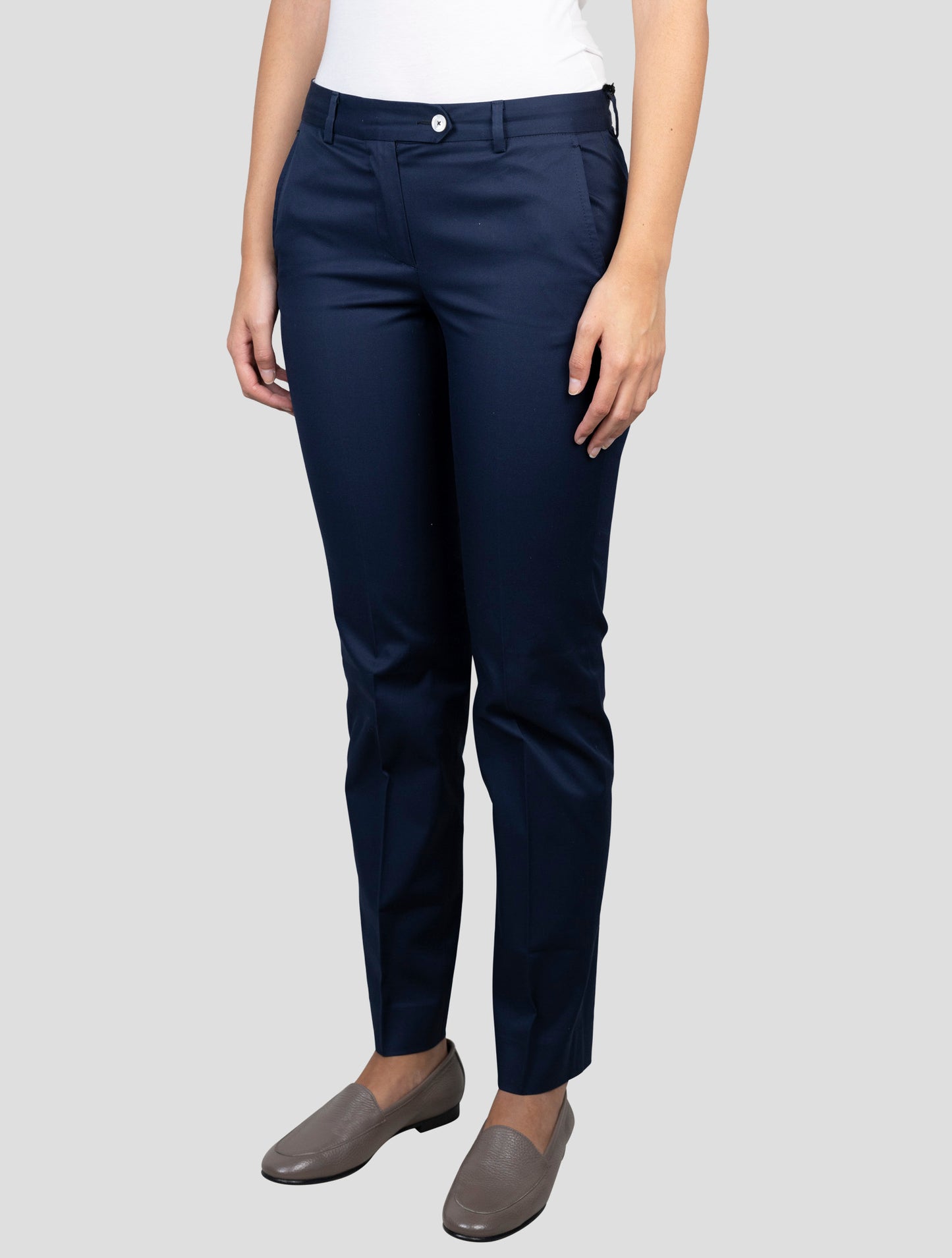 Kiton Blue Cotton Ea Pants