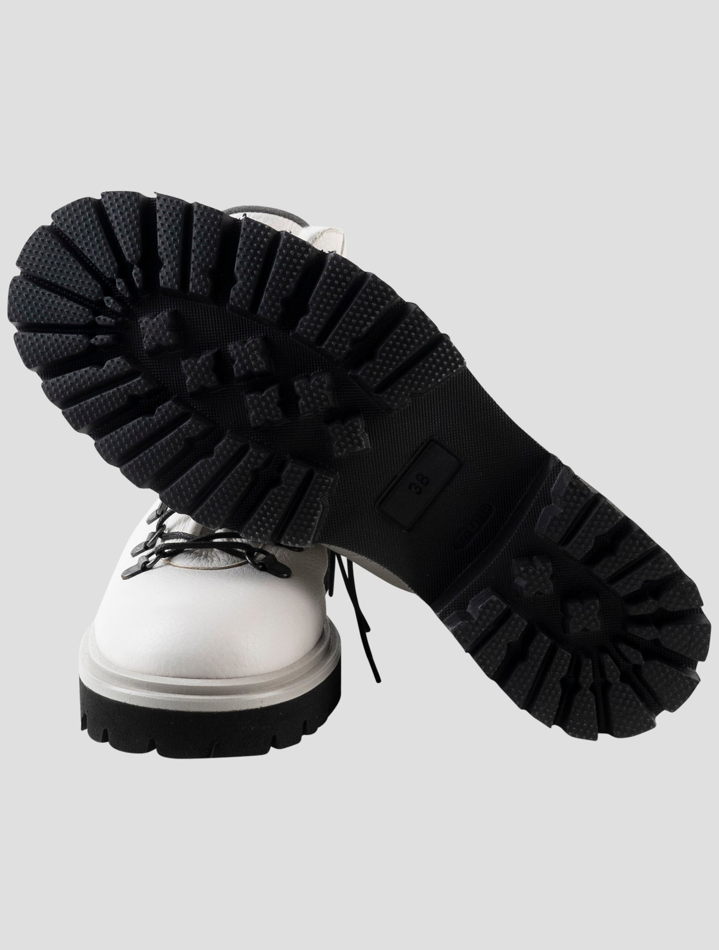 Kiton White Leather Boots