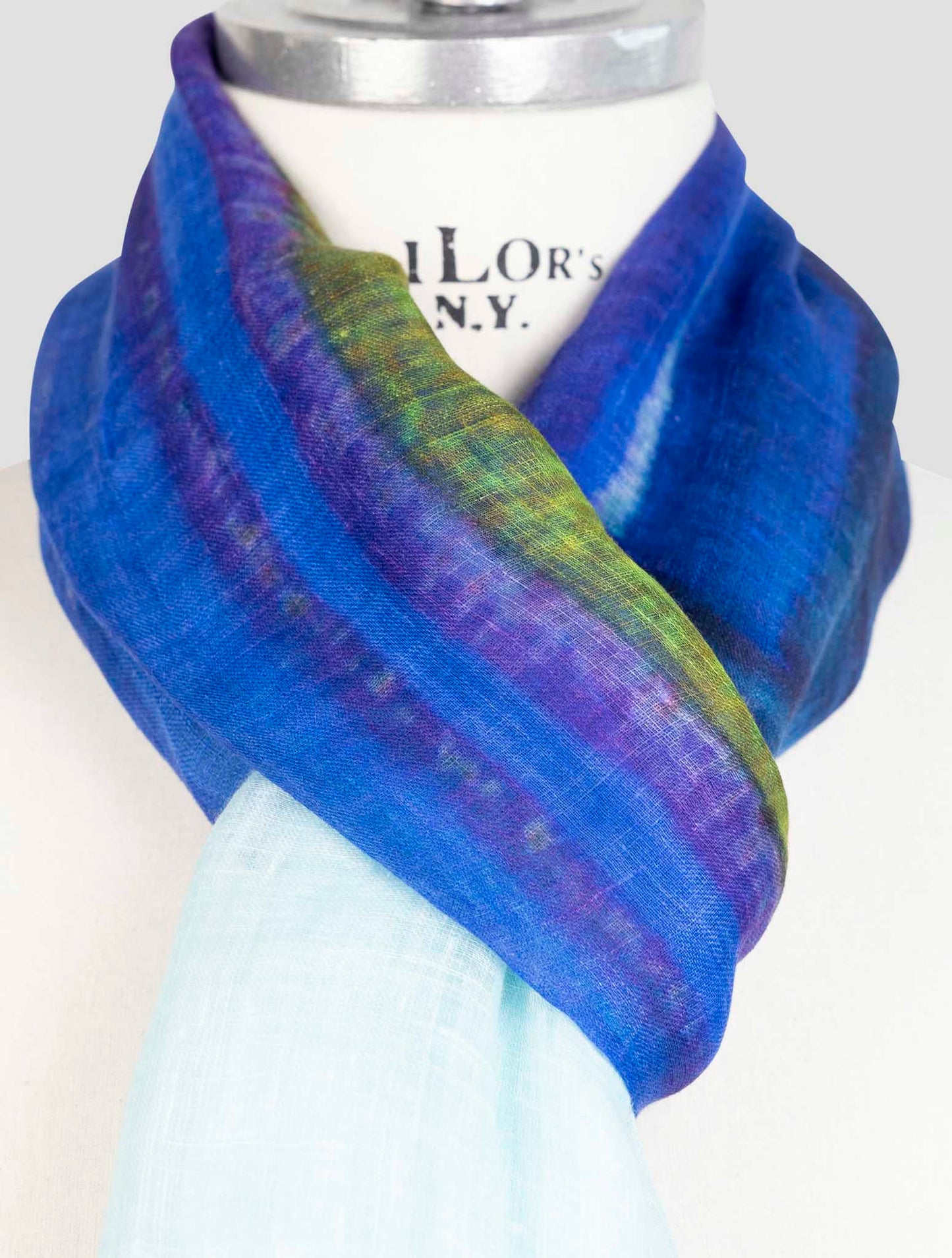 Kiton Multicolor Linen Scarf