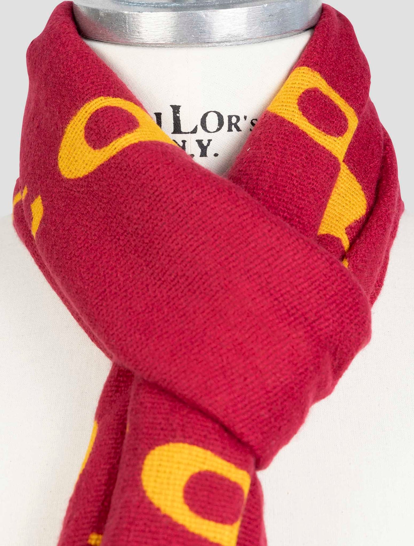 Kiton Red Cashmere Silk Scarf