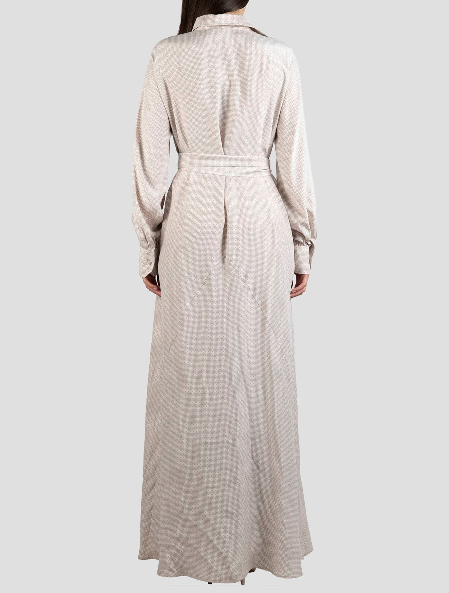 Kiton Beige Silk Dress