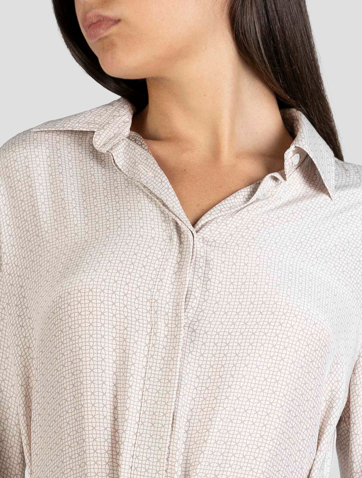 Kiton Beige Silk Dress