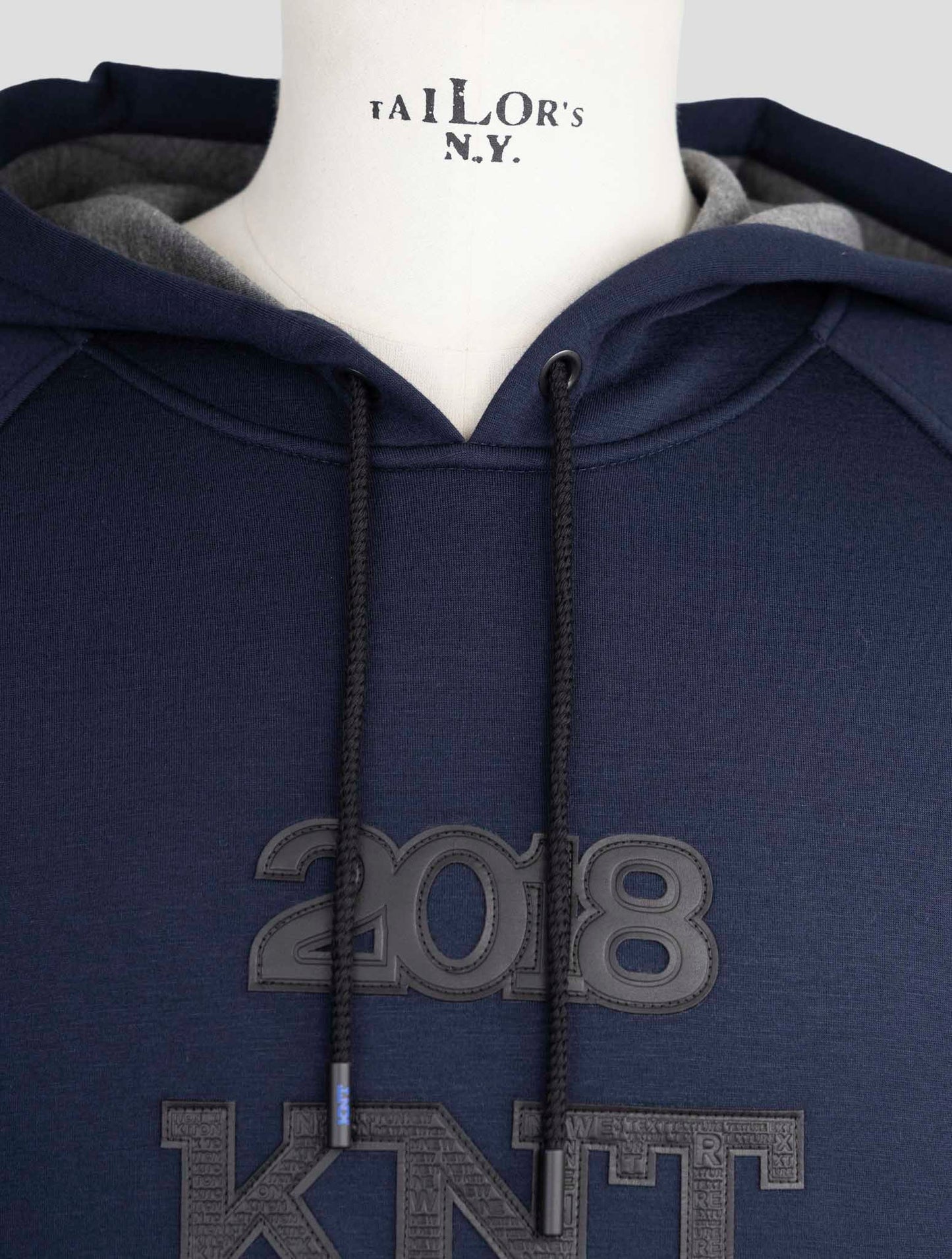 Kiton Knt Blue Viscose Ea Sweater Hoodie