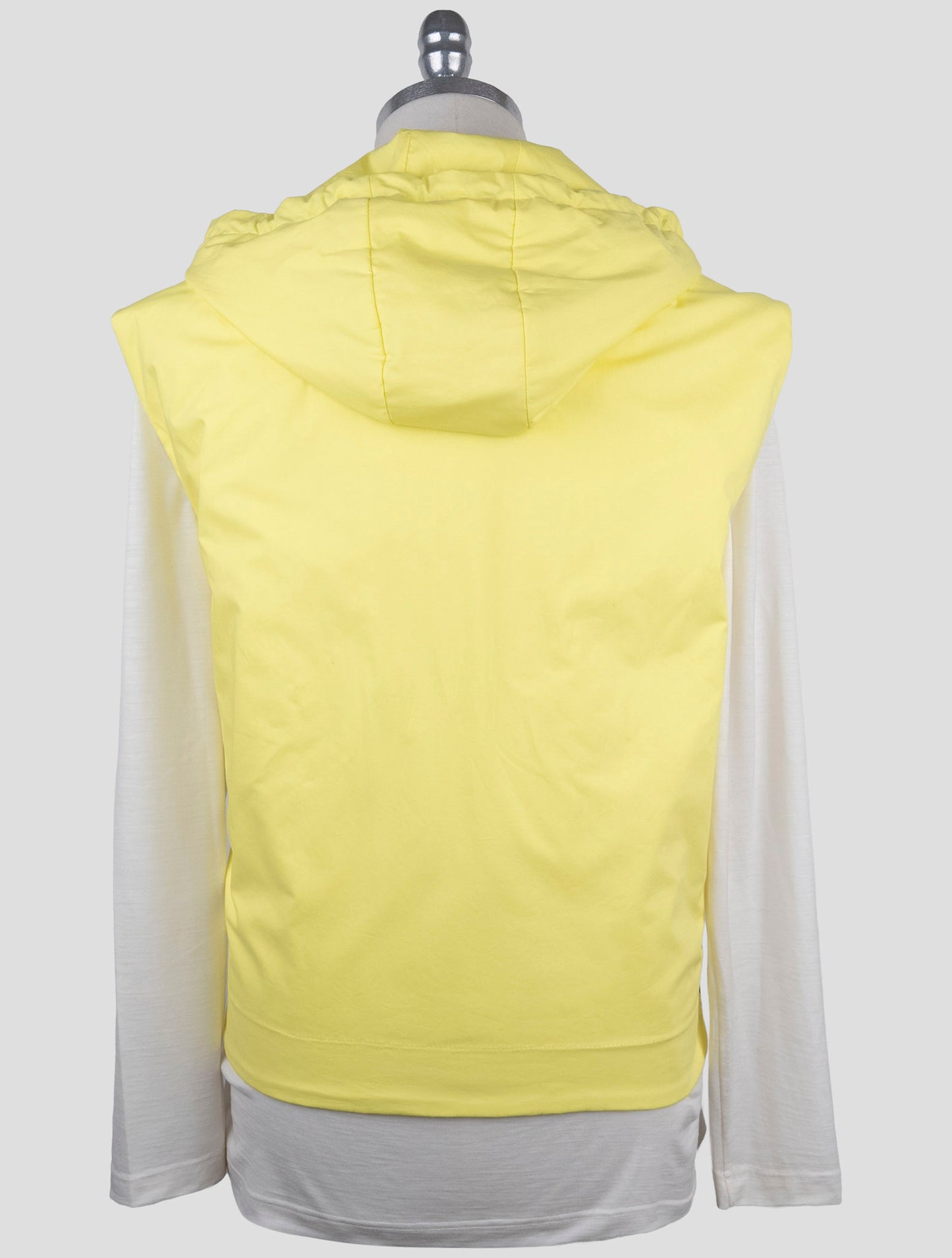 Kiton Knt Yellow Cotton Coat Gilet