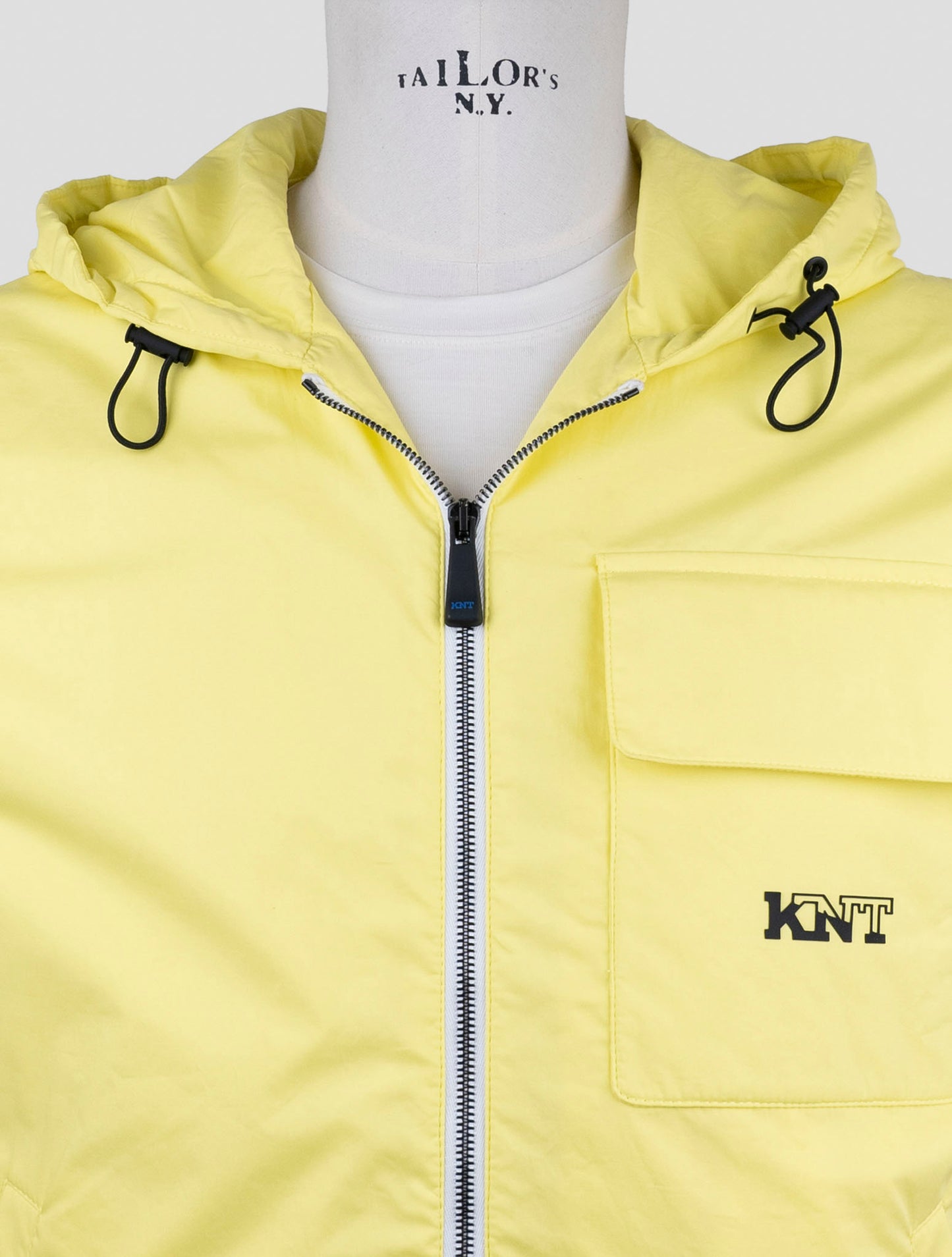 Kiton Knt Yellow Cotton Coat Gilet
