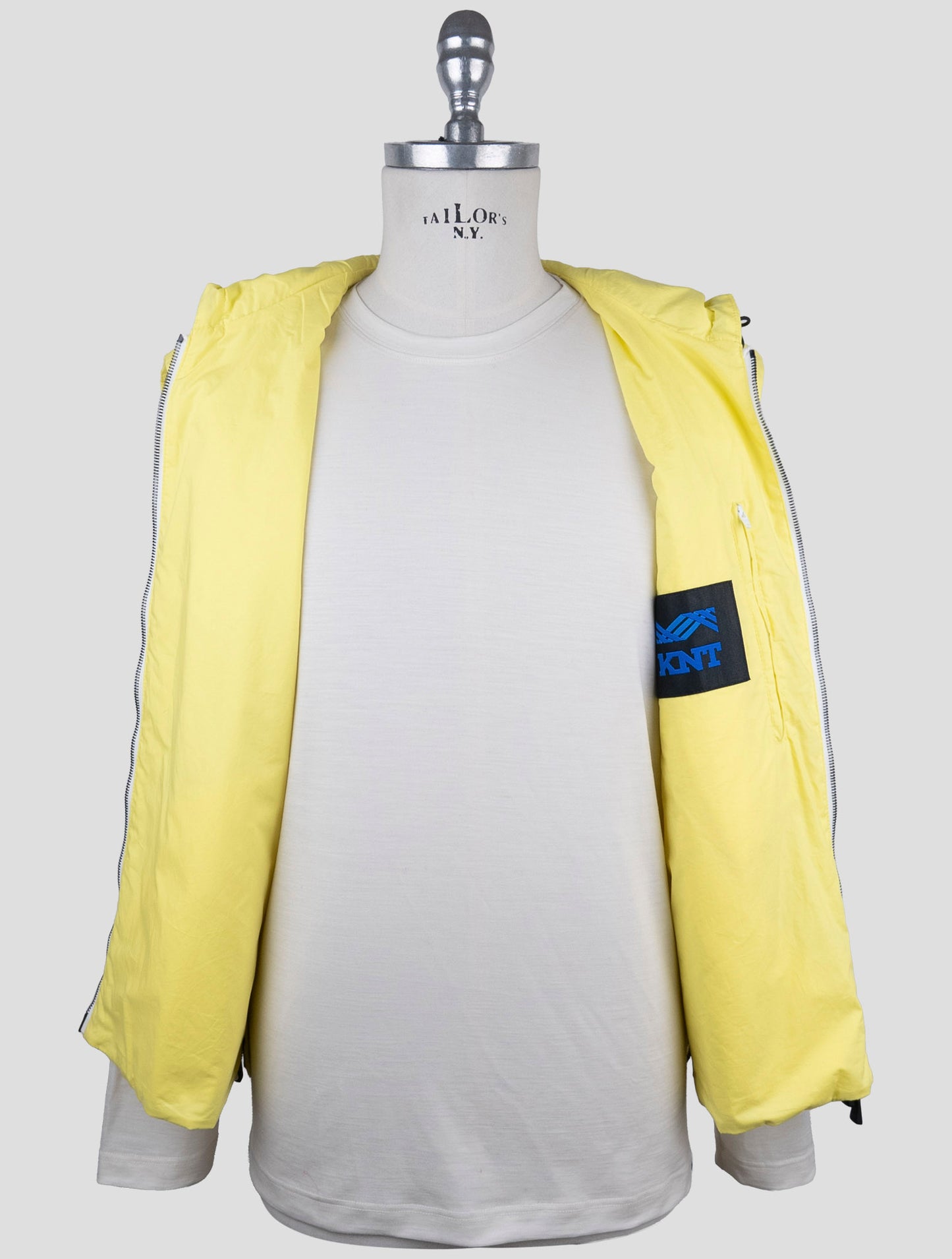 Kiton Knt Yellow Cotton Coat Gilet