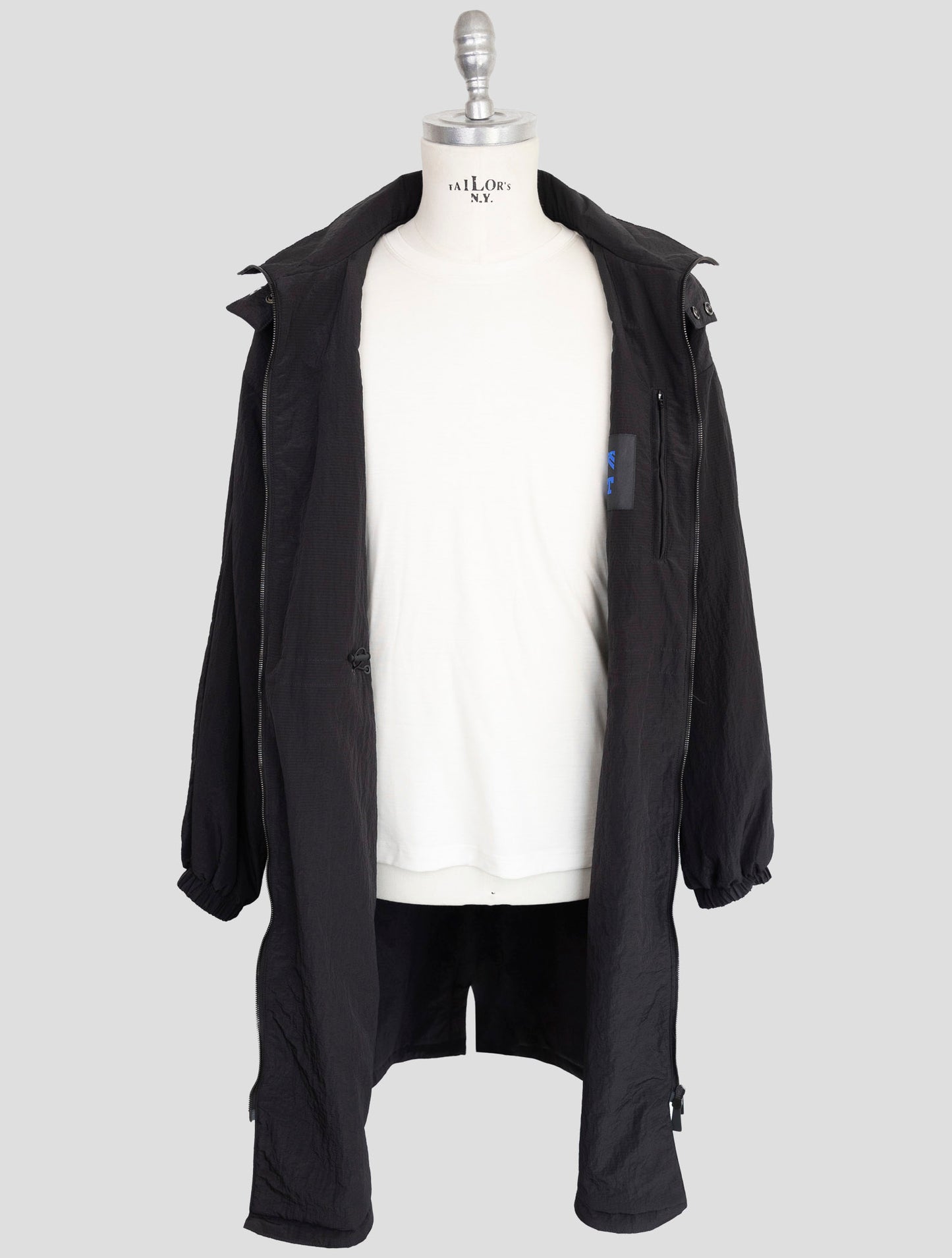 Kiton Knt Black Pa Overoat