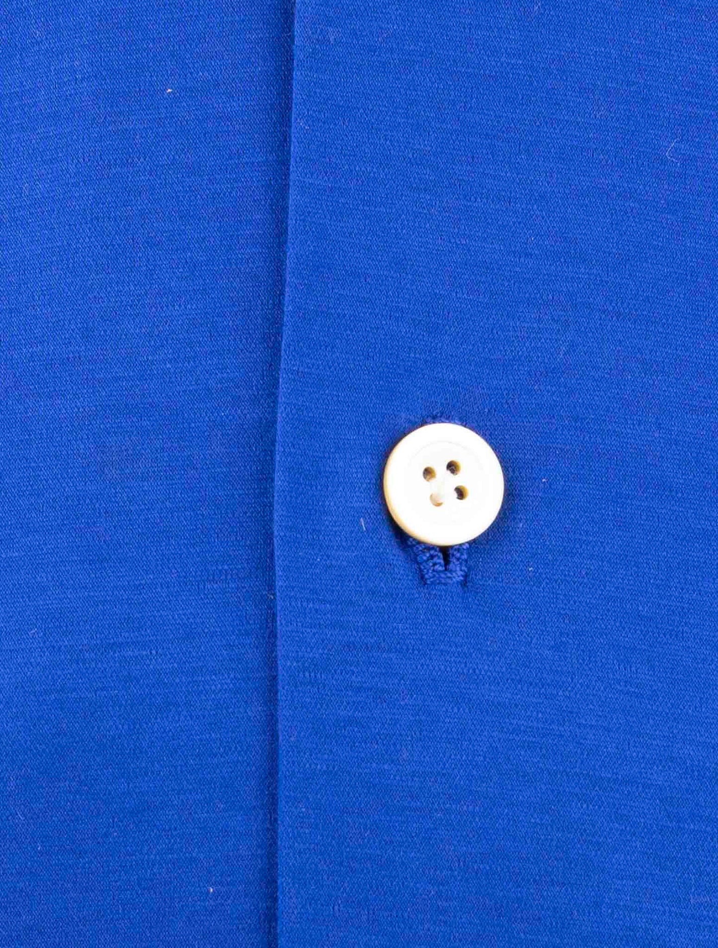 Kiton Blue Cotton Shirt