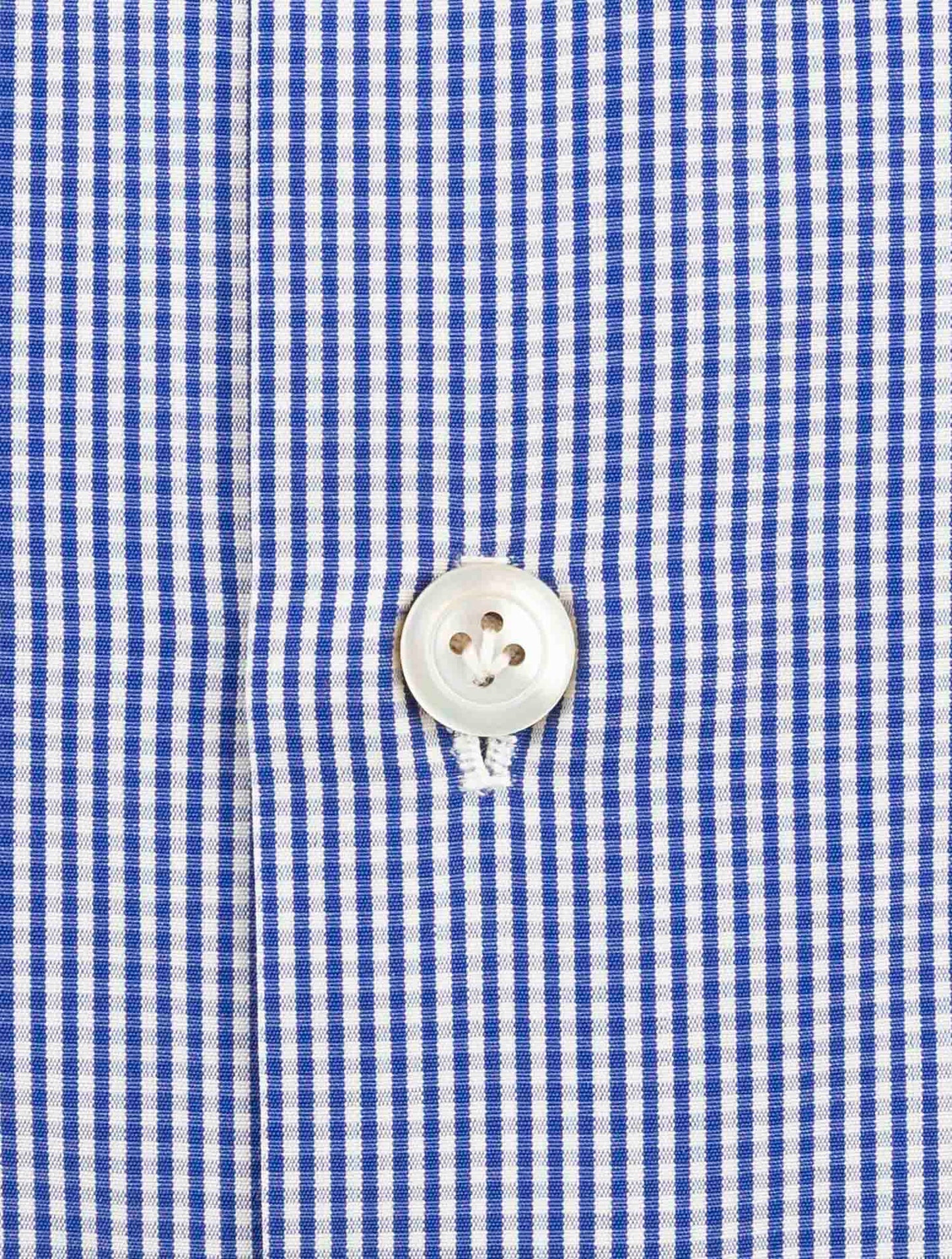 Kiton Blue Cotton Shirt