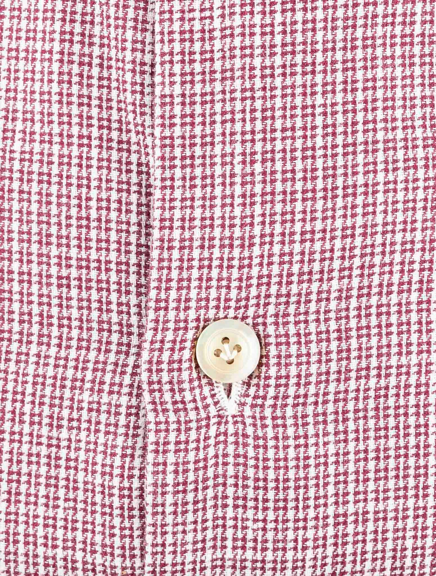 Kiton Burgundy Cotton Shirt