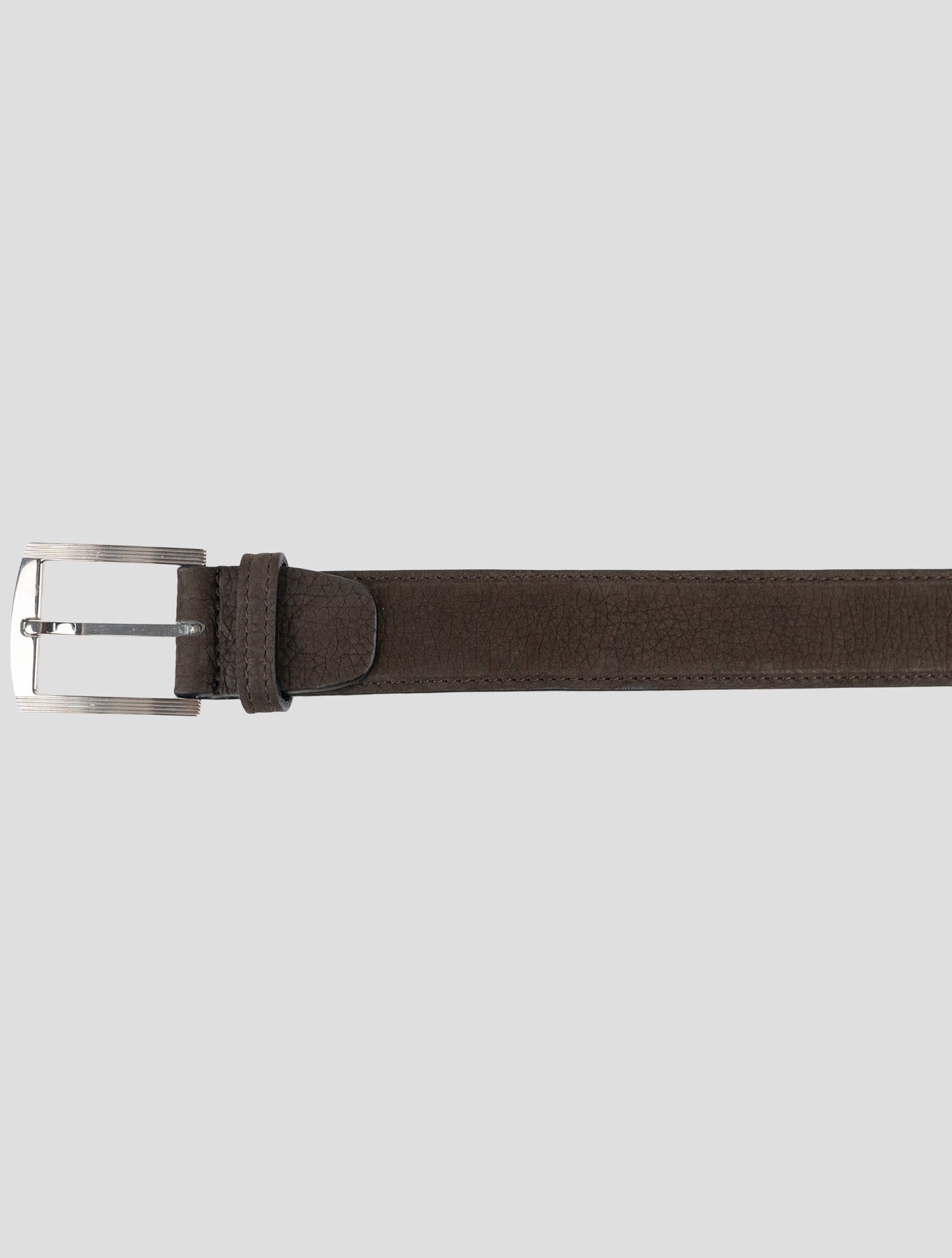 Kiton Brown Leather Suede Belt