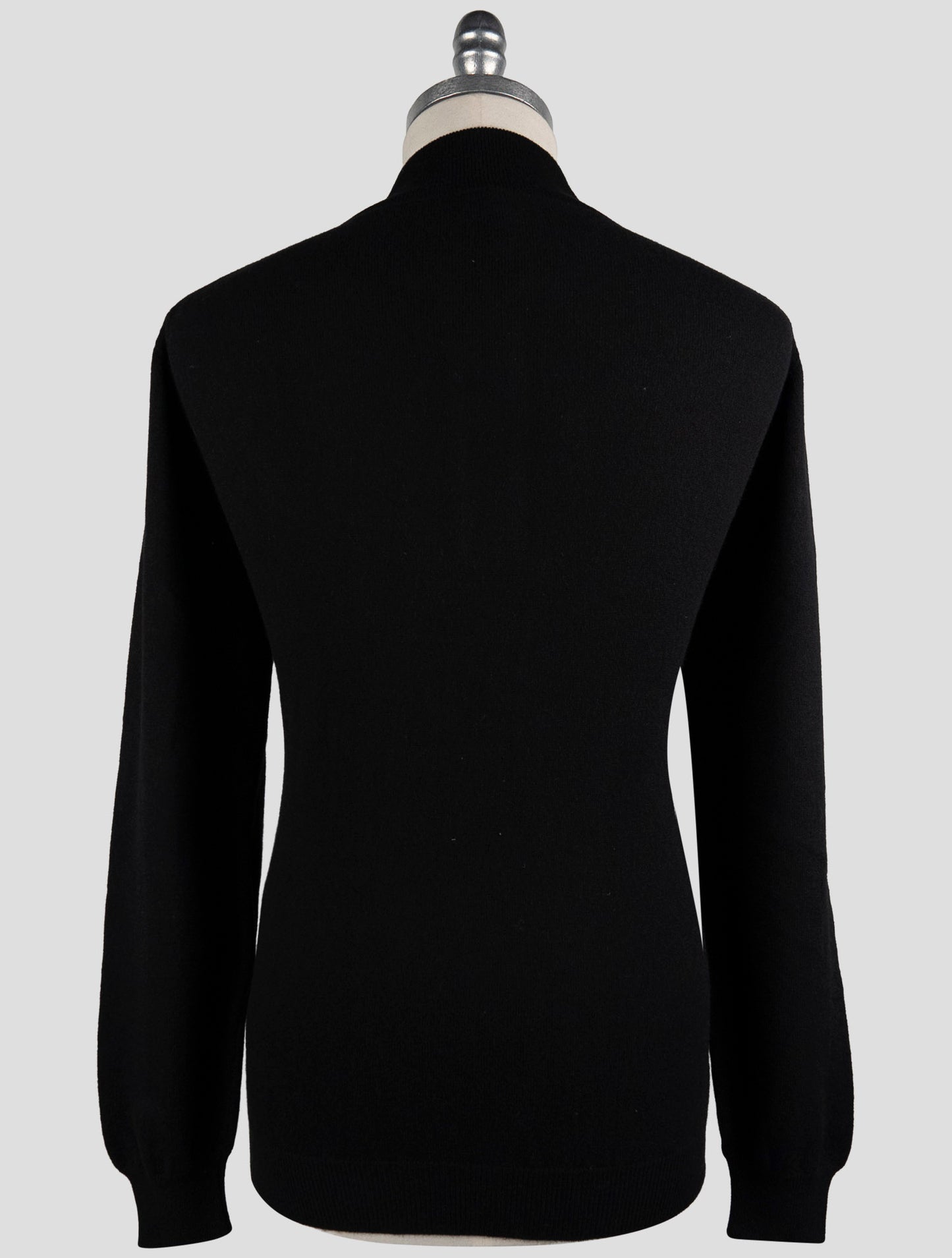 Kiton Black Cashmere Sweater Polo