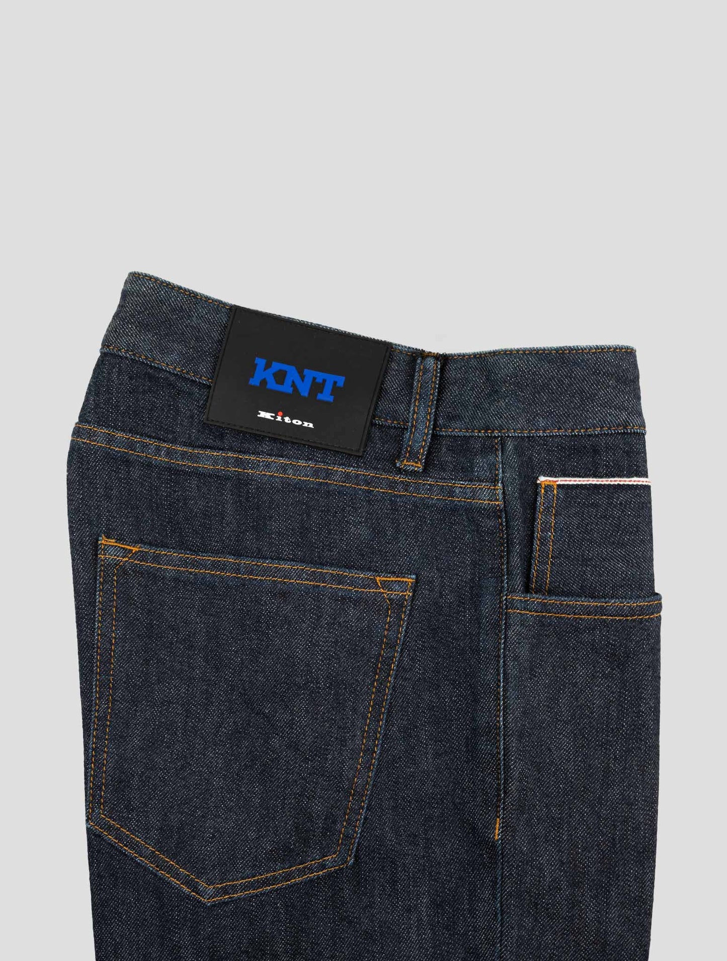 Kiton Knt Dark Blue Cotton Pe Jeans