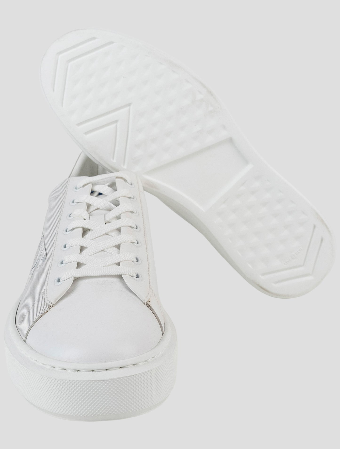 Kiton White Leather Sneakers