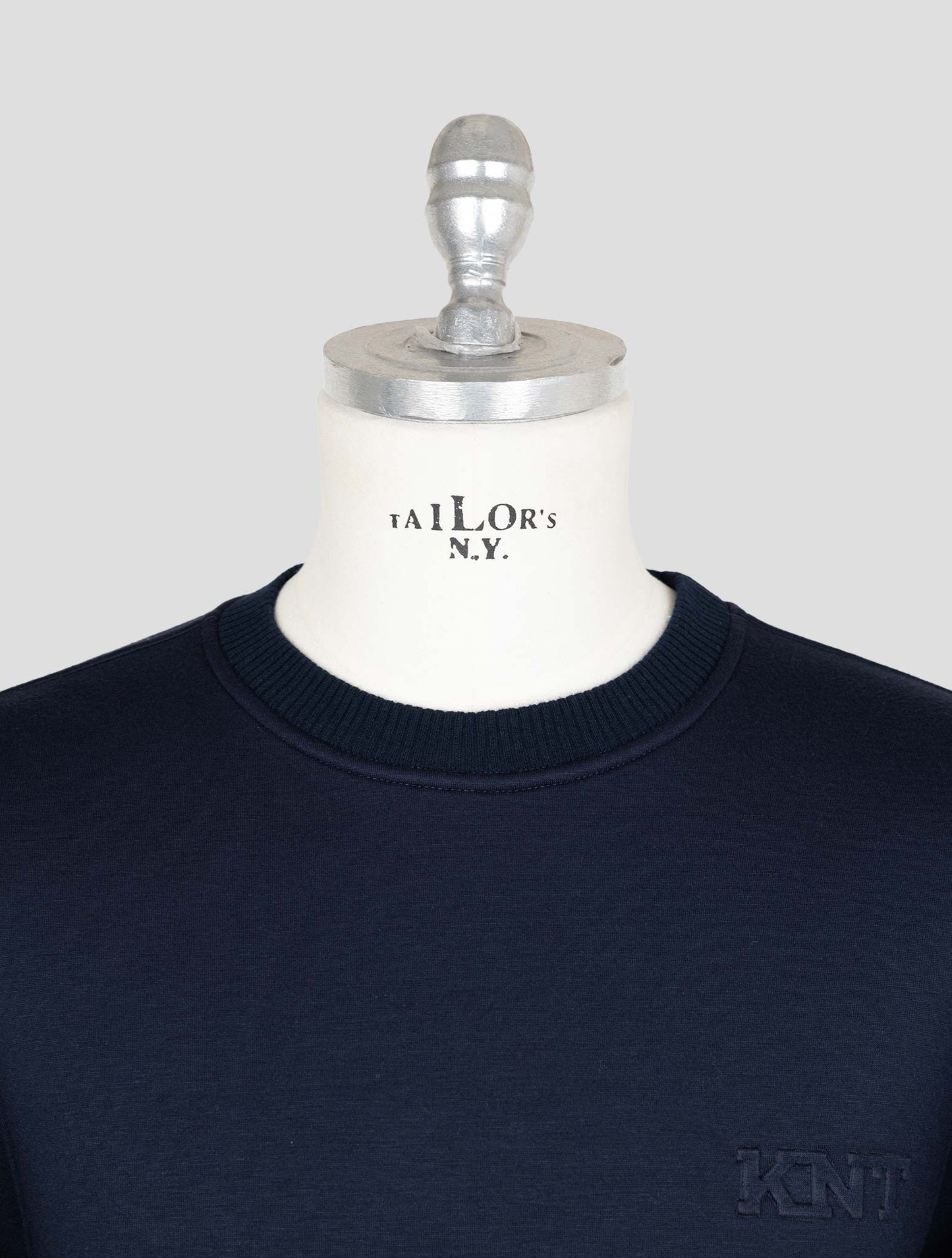 Kiton Knt Black Viscose Ea Sweater Crewneck