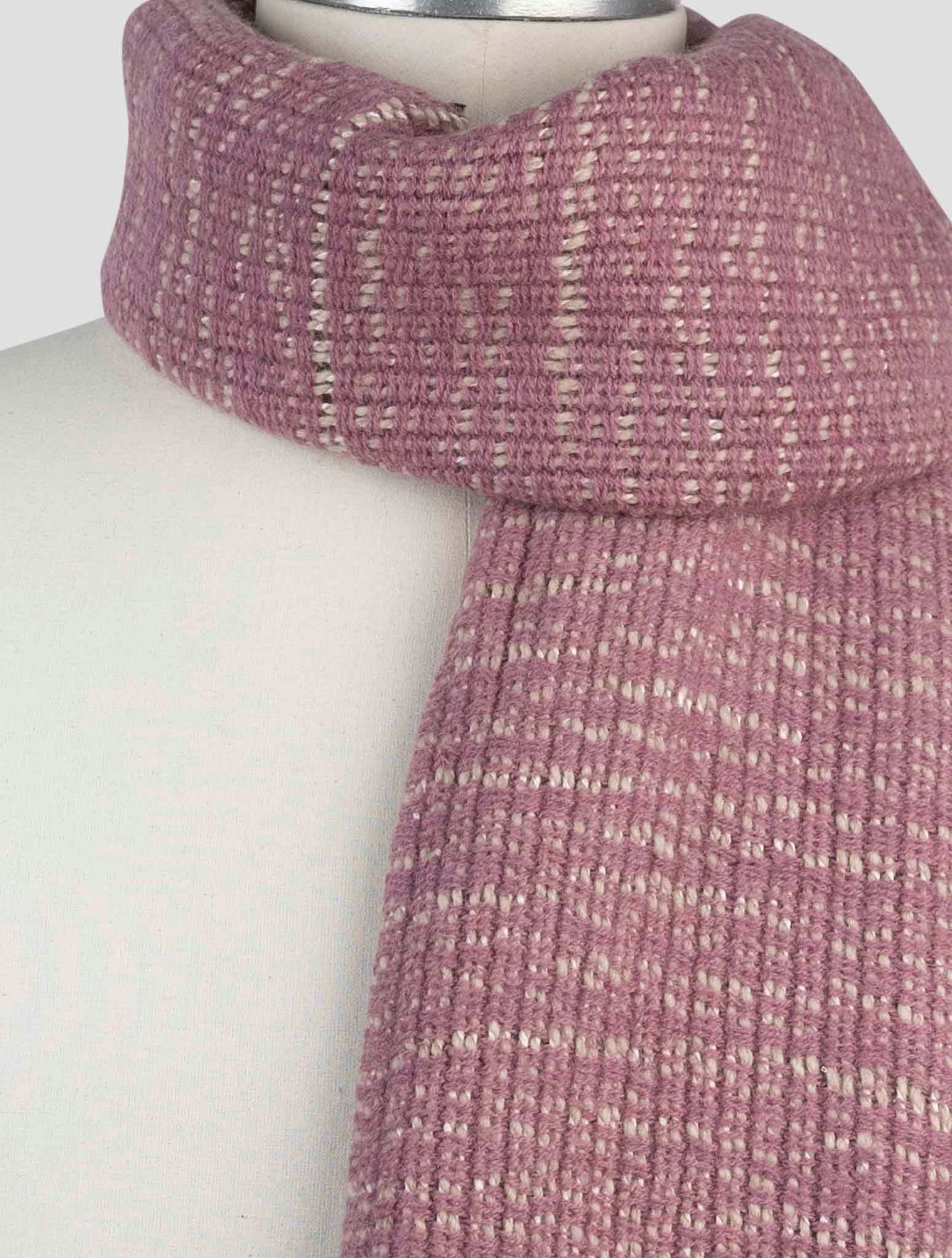 Kiton Purple Cashmere Silk Scarf