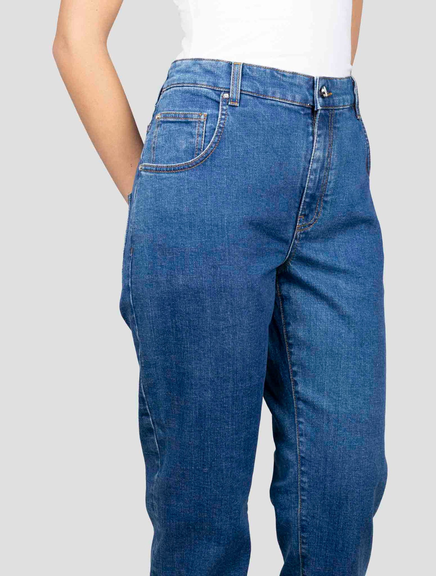 Kiton Blue Cotton Ea Jeans