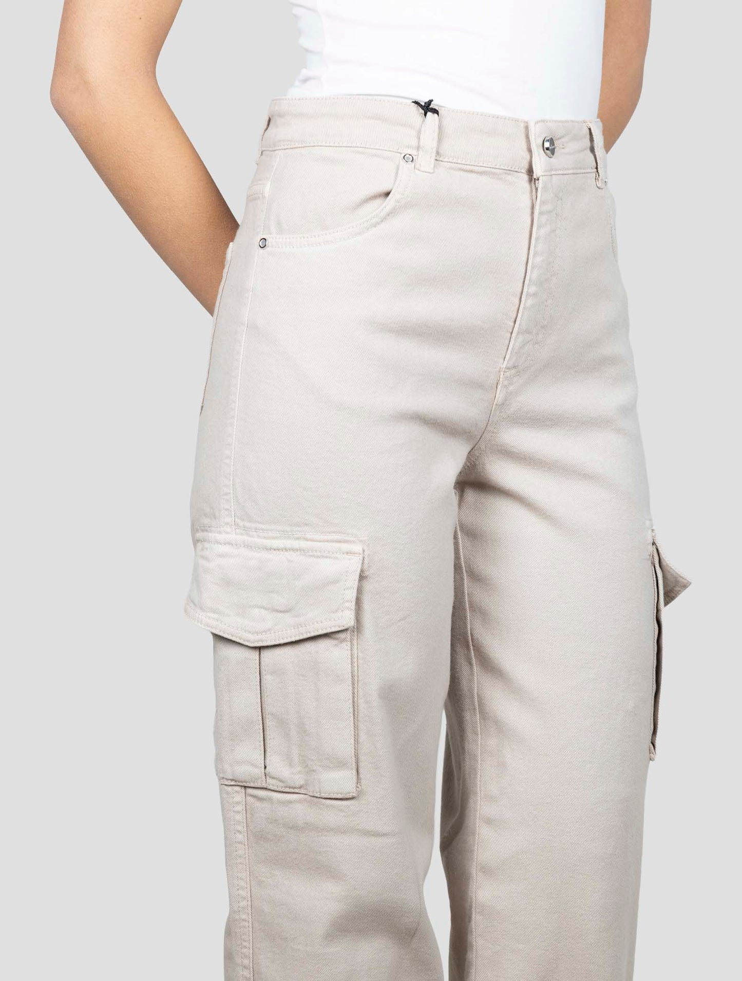 Kiton Beige Cotton Ea Cargo Jeans