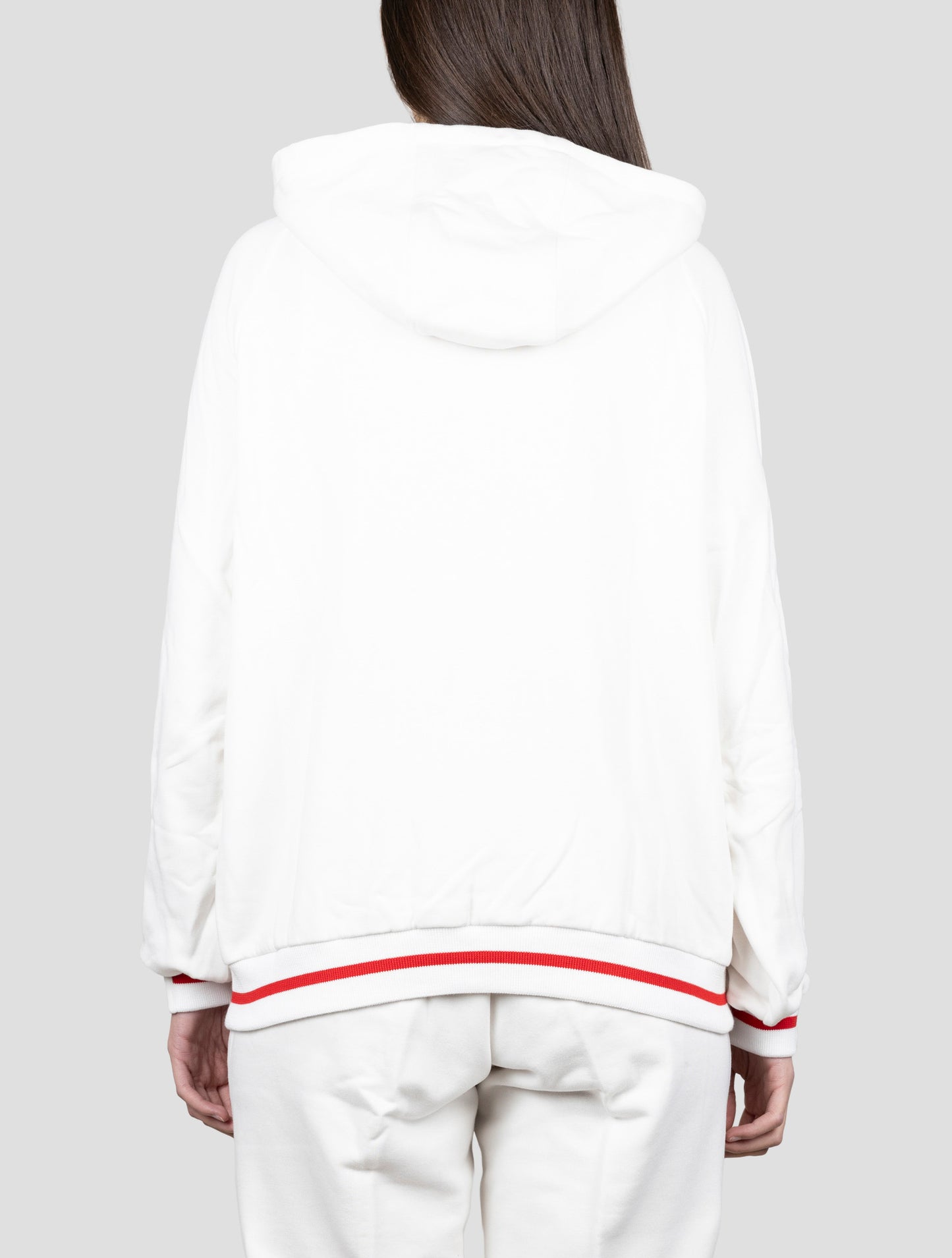 Kiton White Cotton Cashmere Sweater Full Zip