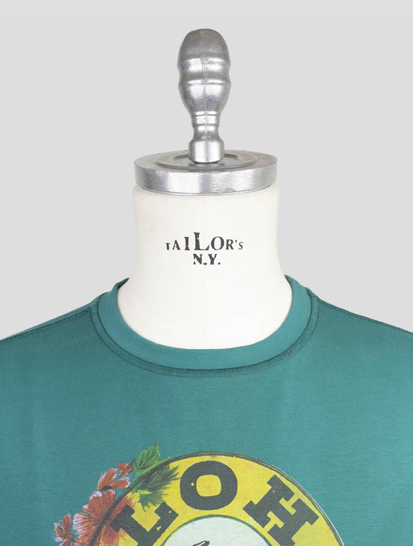 Kiton Green Cotton Ea Sweater Crewneck