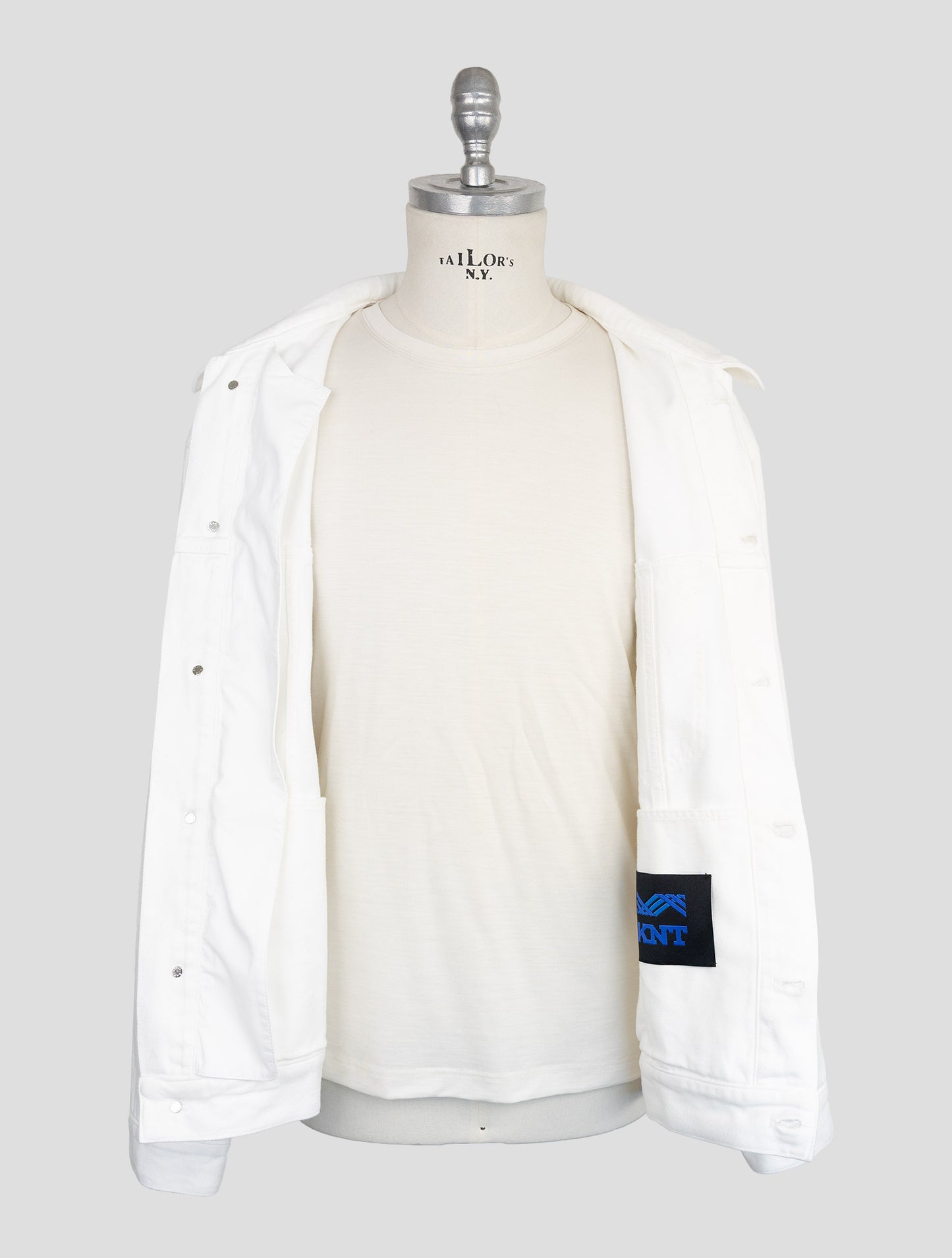Kiton Knt White Cotton Ea Coat
